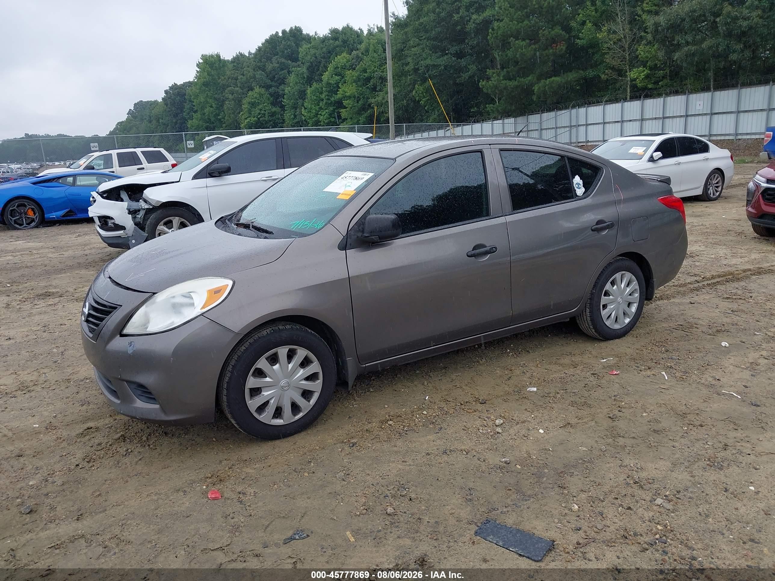 2014 Nissan Versa 1.6 S+ Gray vin: 3N1CN7AP4EL845109