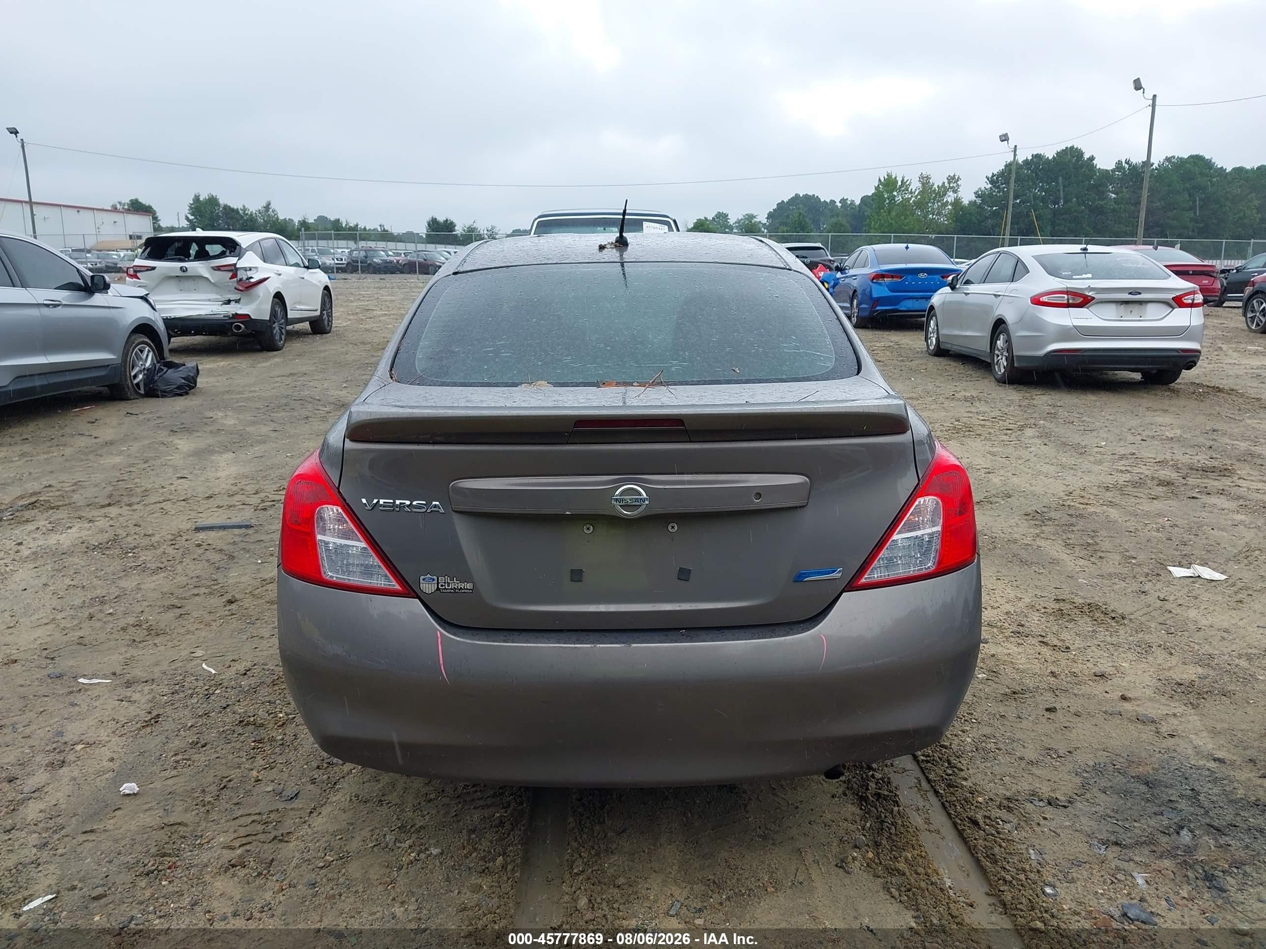 2014 Nissan Versa 1.6 S+ Gray vin: 3N1CN7AP4EL845109