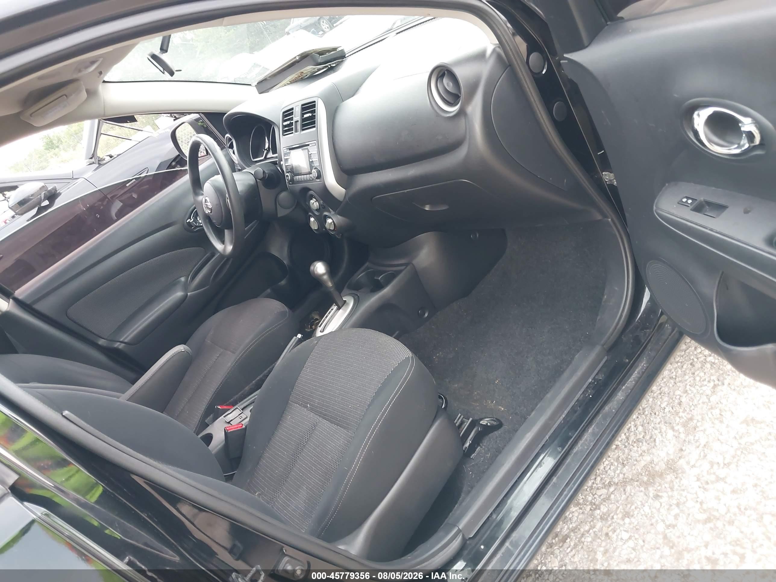 2014 Nissan Versa 1.6 Sl Black vin: 3N1CN7AP4EL851928