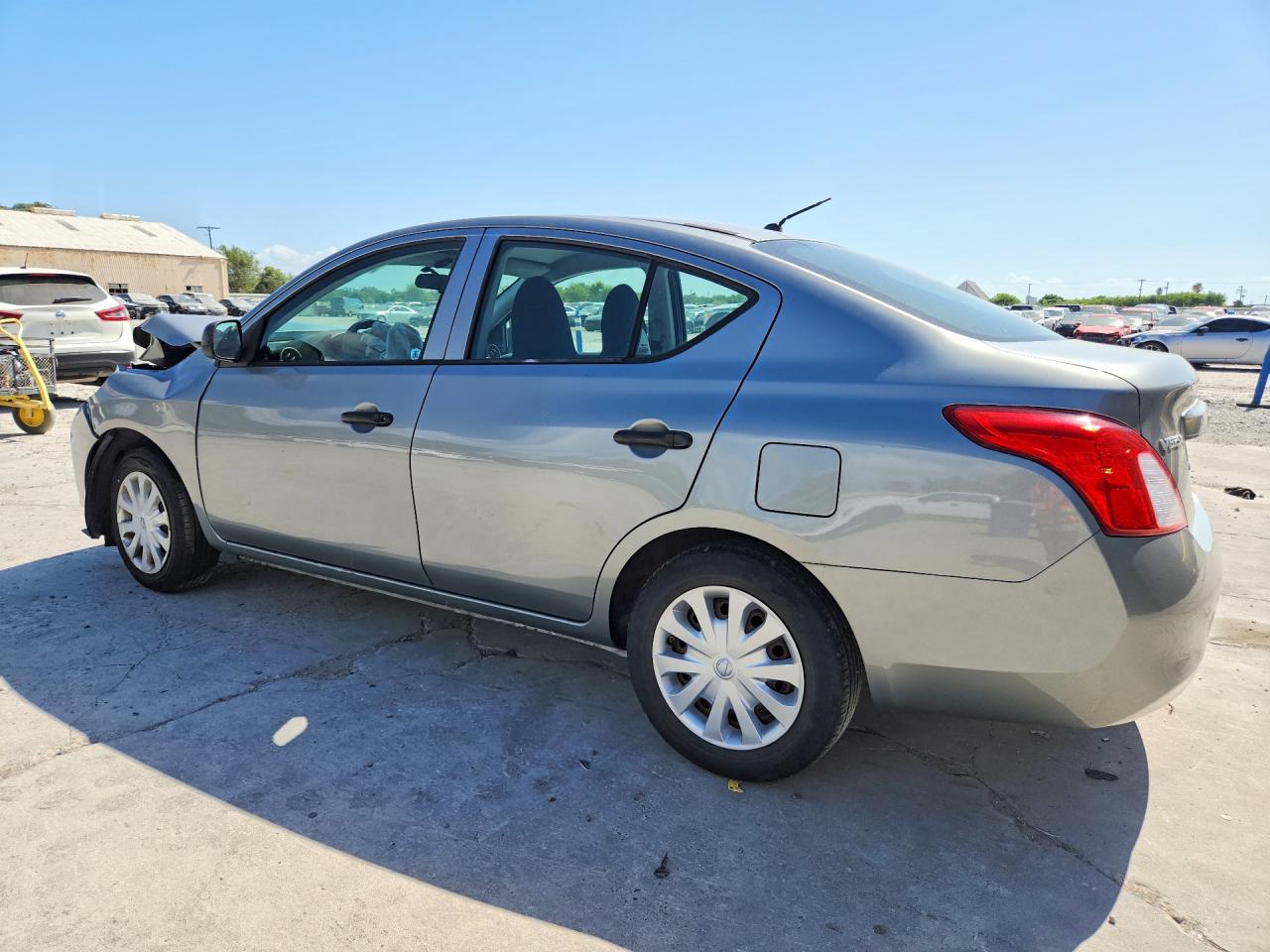 2014 Nissan Versa 1.6 S Gray vin: 3N1CN7AP4EL869748