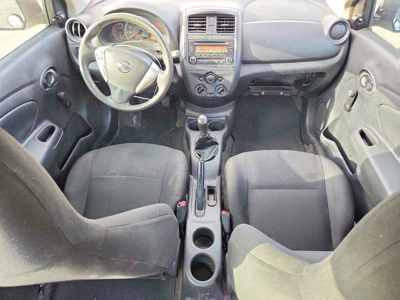 2015 Nissan Versa 1.6 S White vin: 3N1CN7AP4FL807624