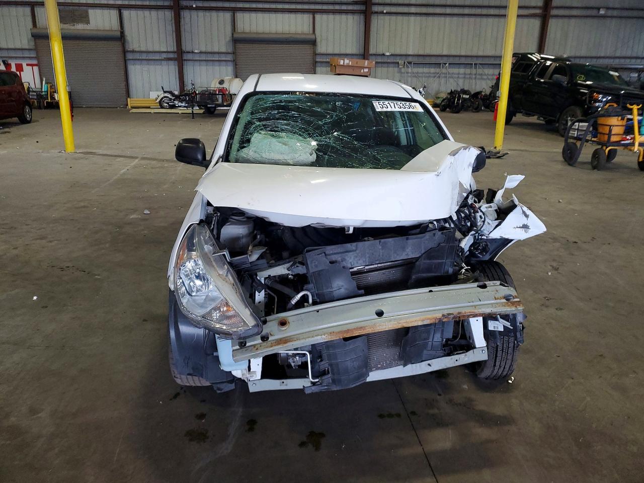 2015 Nissan Versa 1.6 S White vin: 3N1CN7AP4FL835682
