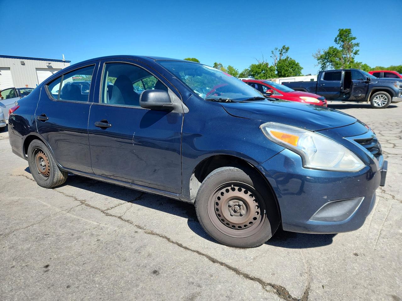 2015 Nissan Versa 1.6 S Blue vin: 3N1CN7AP4FL839683