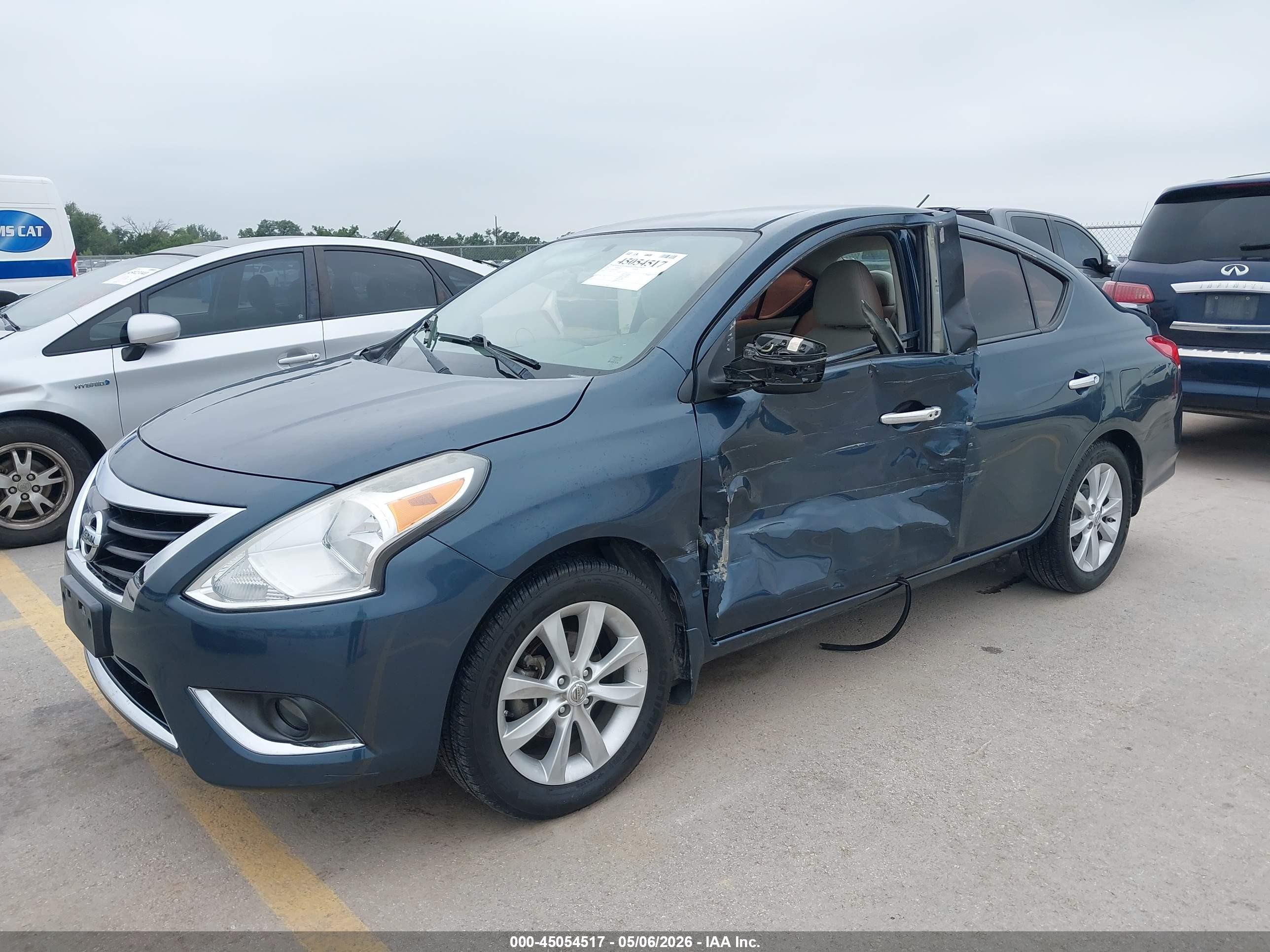 2015 Nissan Versa 1.6 Sl Blue vin: 3N1CN7AP4FL846522
