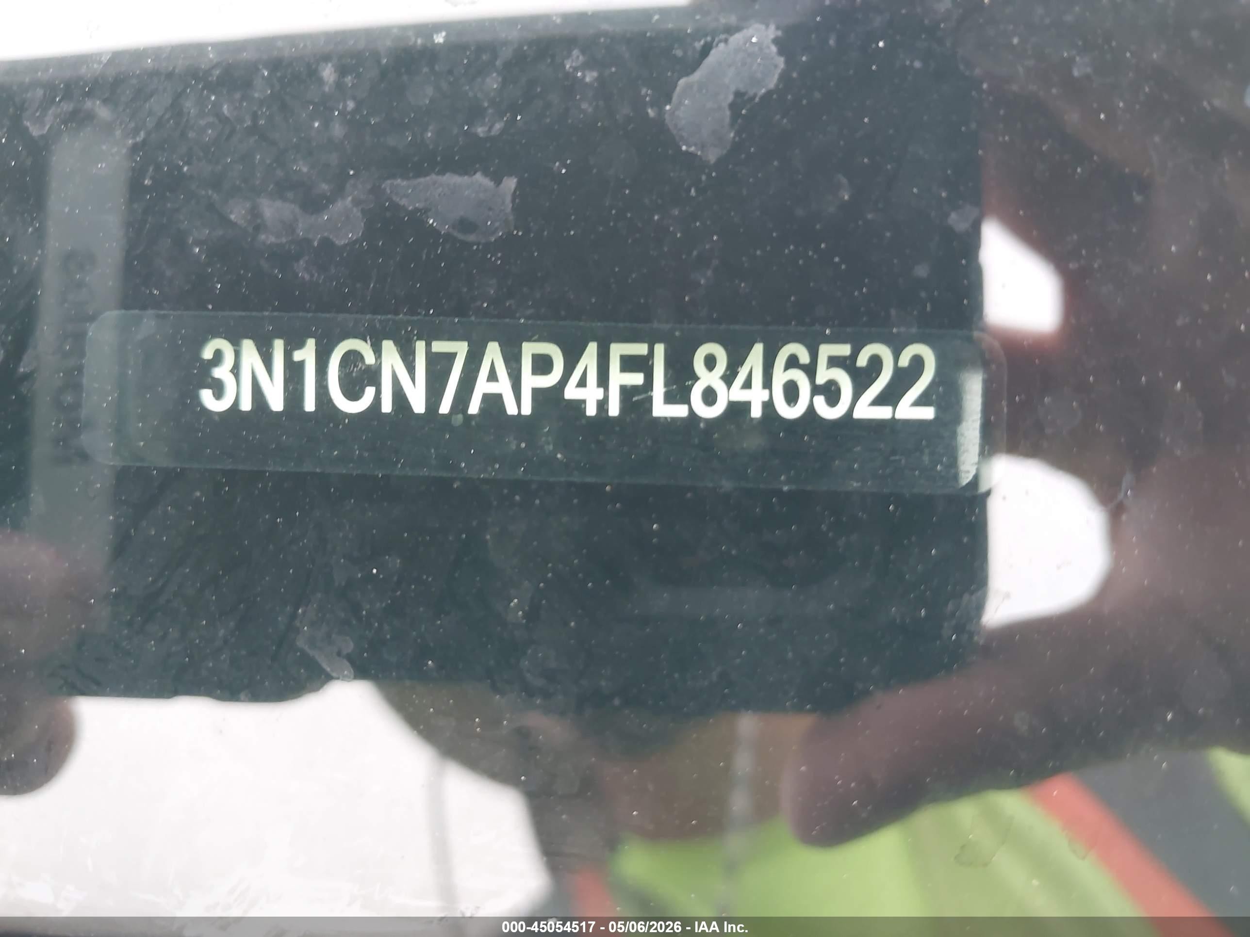 2015 Nissan Versa 1.6 Sl Blue vin: 3N1CN7AP4FL846522