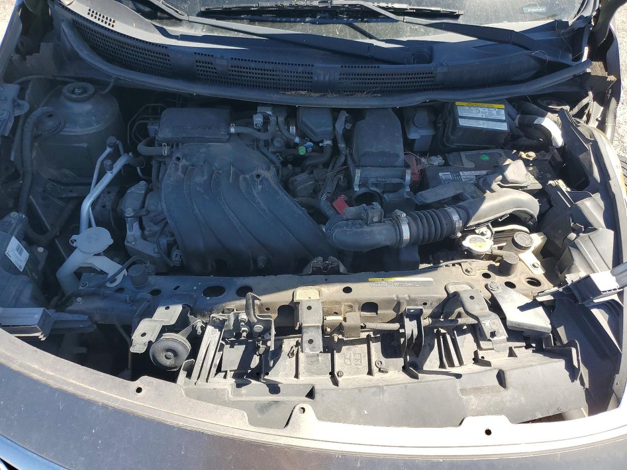 2015 Nissan Versa 1.6 Sv Gray vin: 3N1CN7AP4FL861473