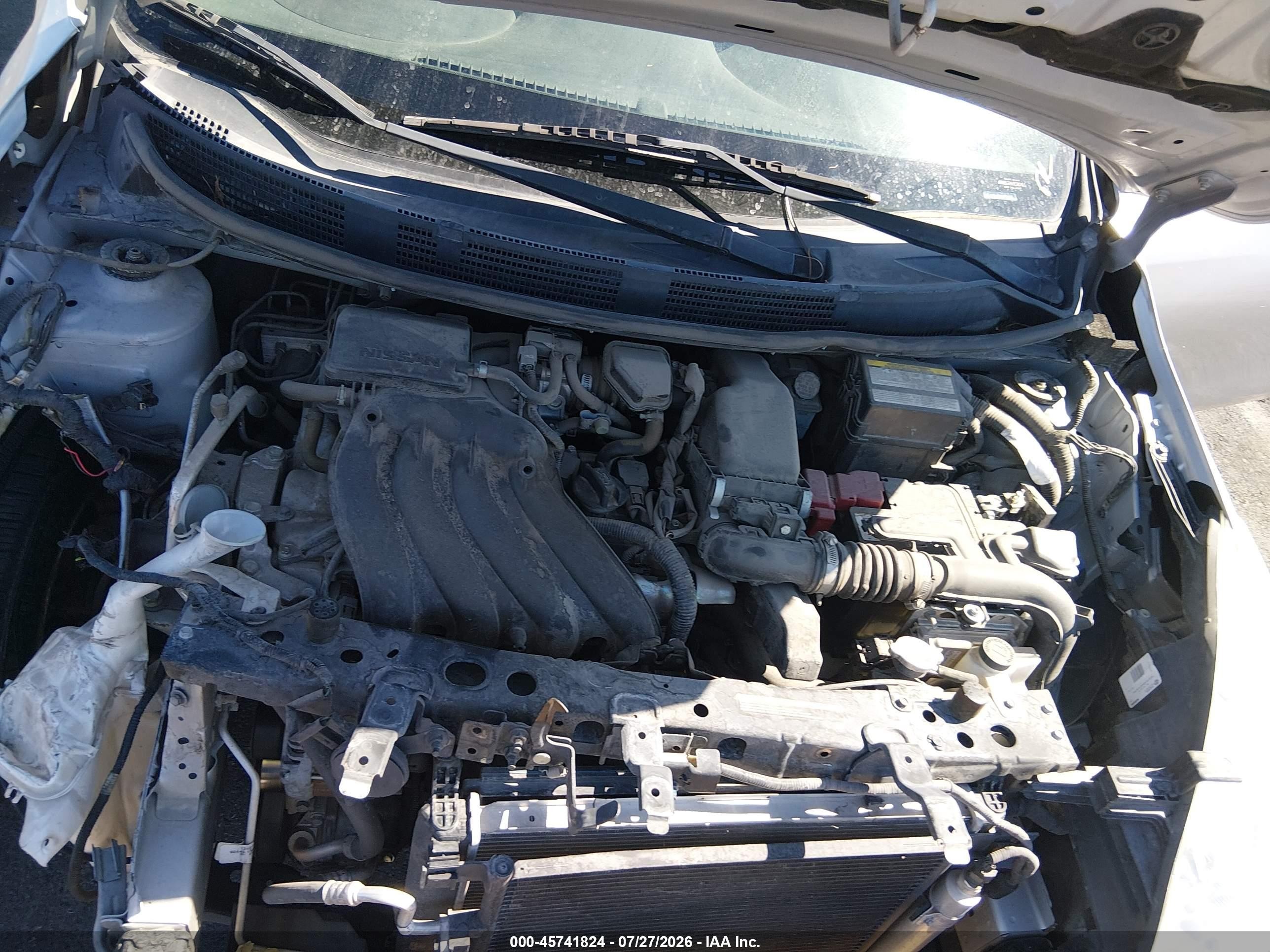 2015 Nissan Versa 1.6 S+ Серый vin: 3N1CN7AP4FL872327