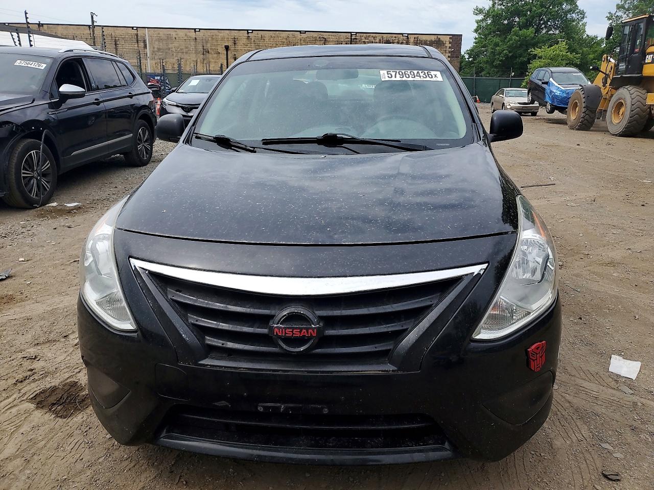 2015 Nissan Versa 1.6 S Black vin: 3N1CN7AP4FL875003