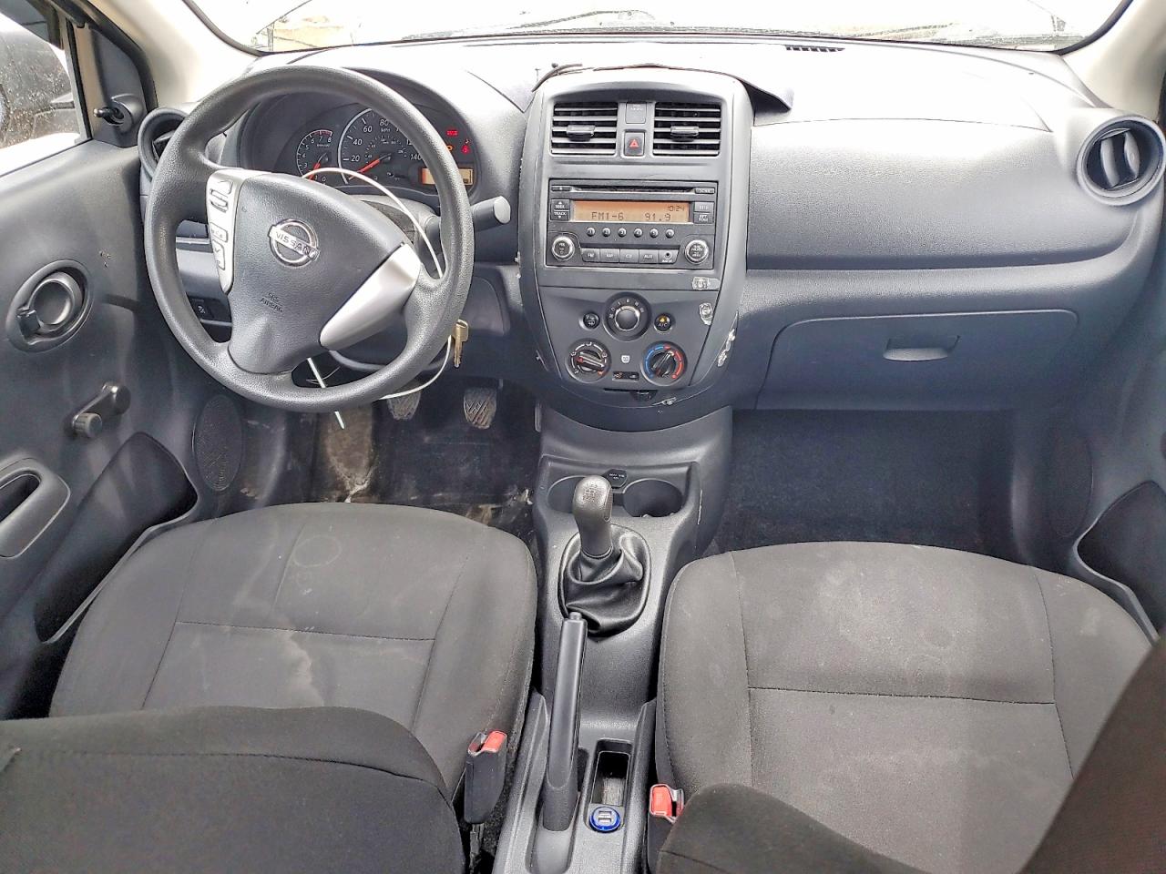 2015 Nissan Versa 1.6 S Black vin: 3N1CN7AP4FL875003