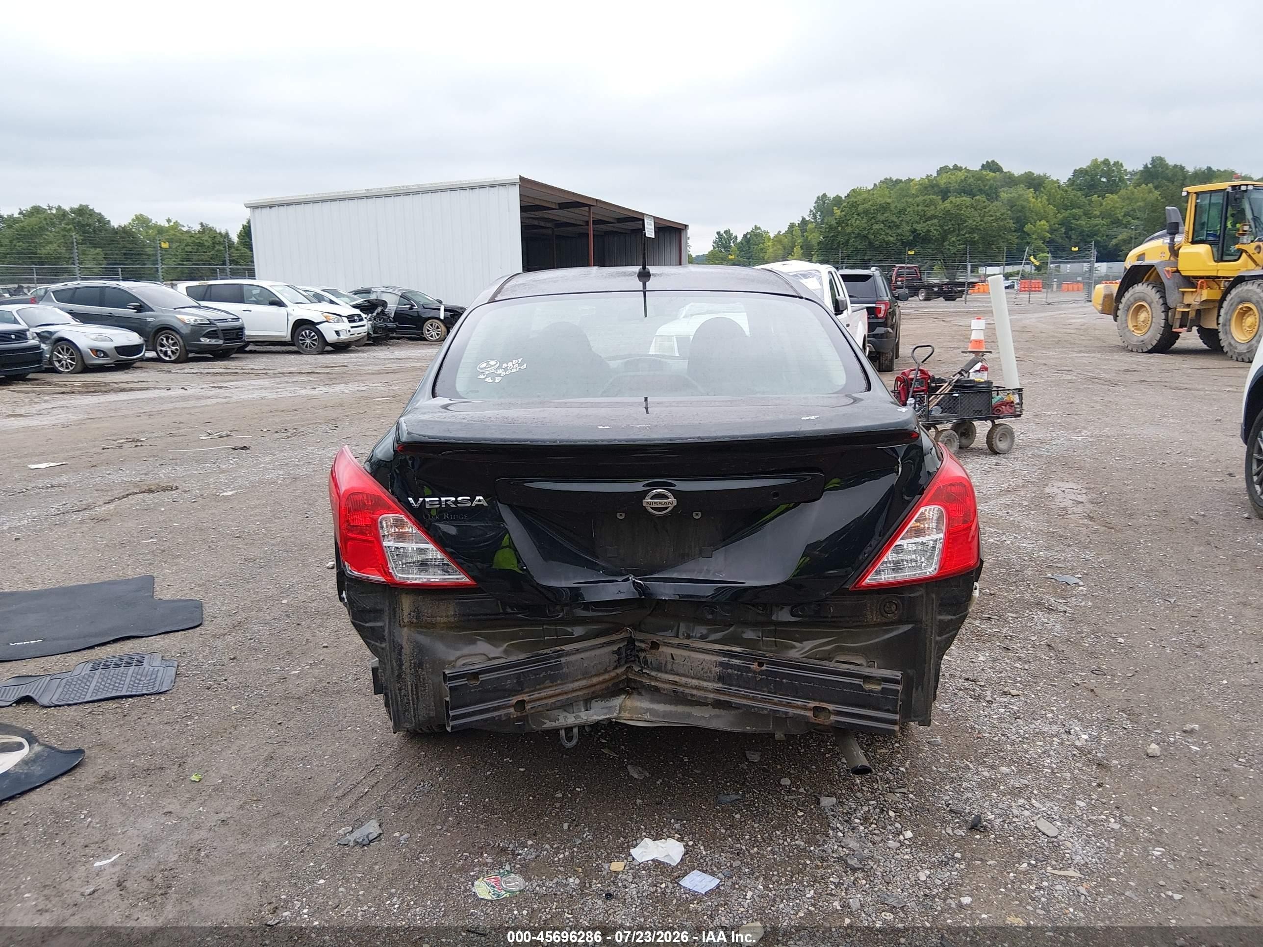 2015 Nissan Versa 1.6 S Black vin: 3N1CN7AP4FL880637