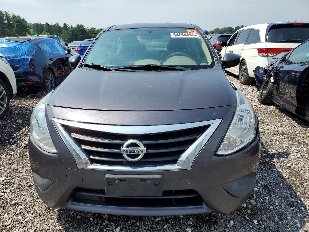 2015 Nissan Versa 1.6 Sv Gray vin: 3N1CN7AP4FL884025