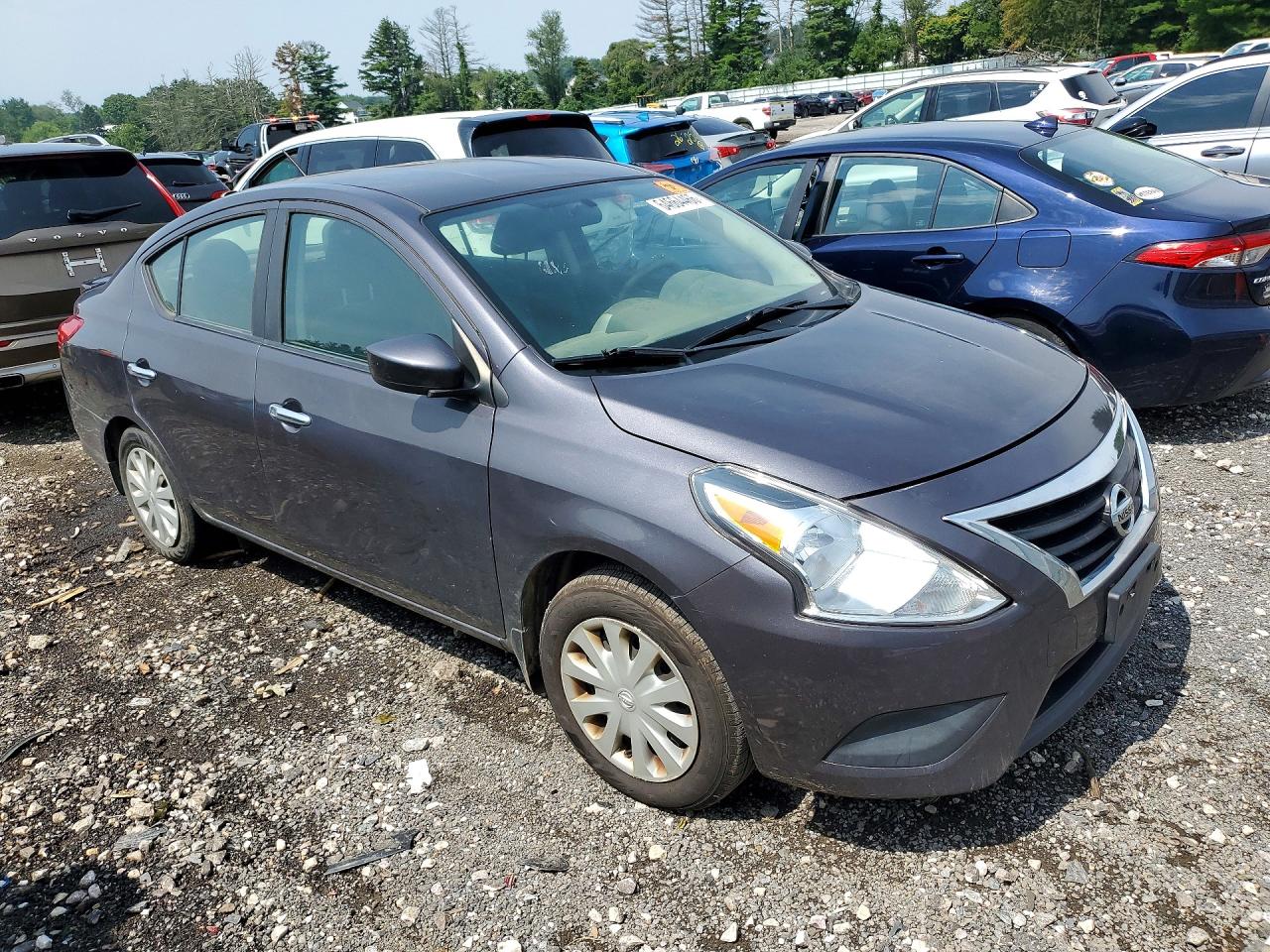 2015 Nissan Versa 1.6 Sv Gray vin: 3N1CN7AP4FL884025