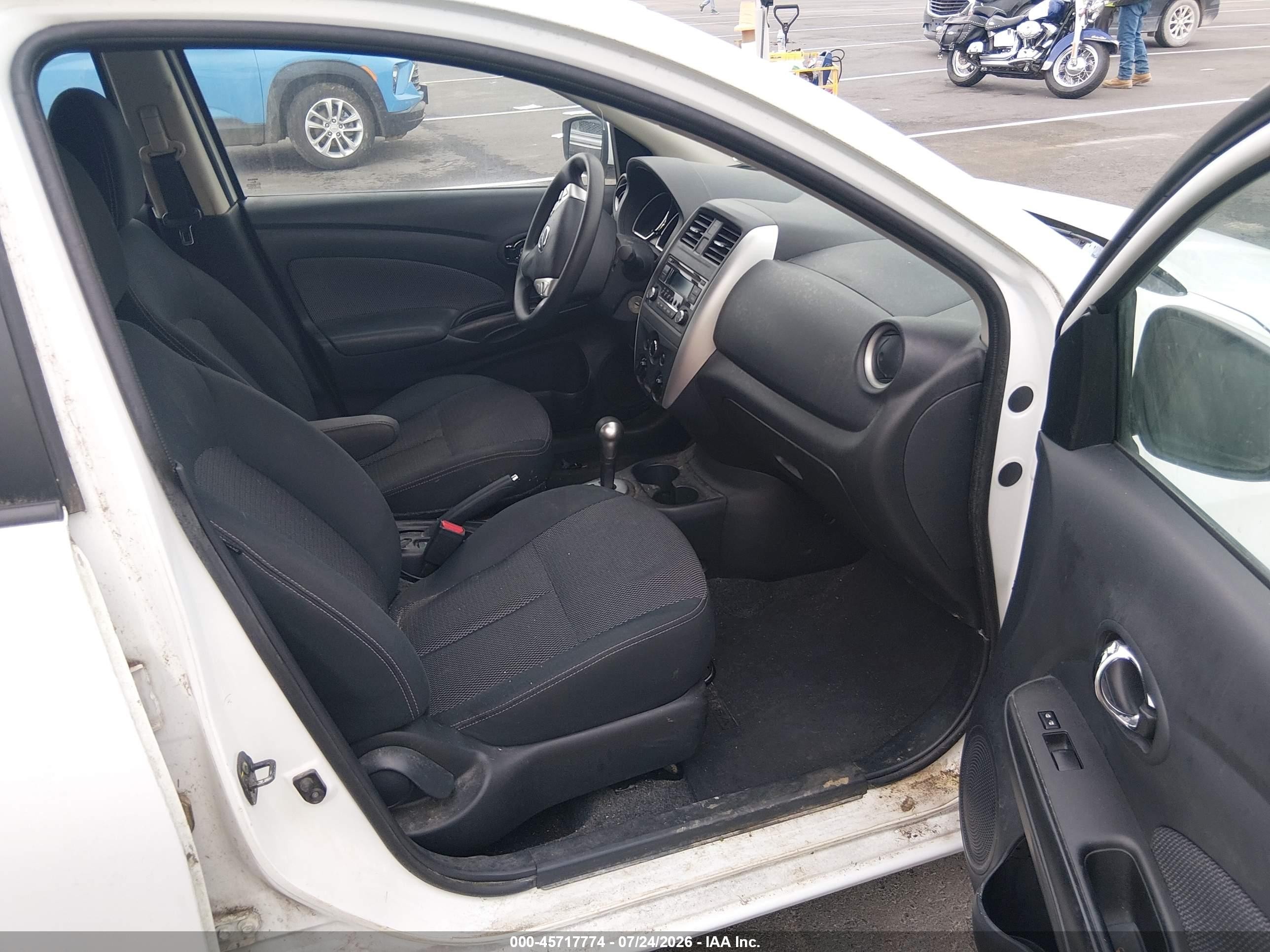 2015 Nissan Versa 1.6 Sv White vin: 3N1CN7AP4FL901664