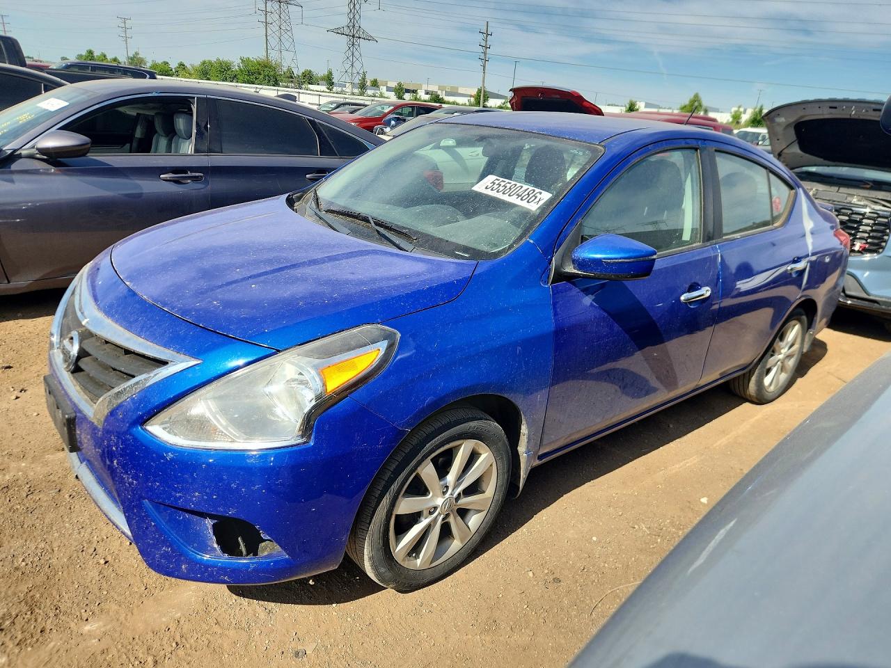 2015 Nissan Versa 1.6 Sl Blue vin: 3N1CN7AP4FL908906