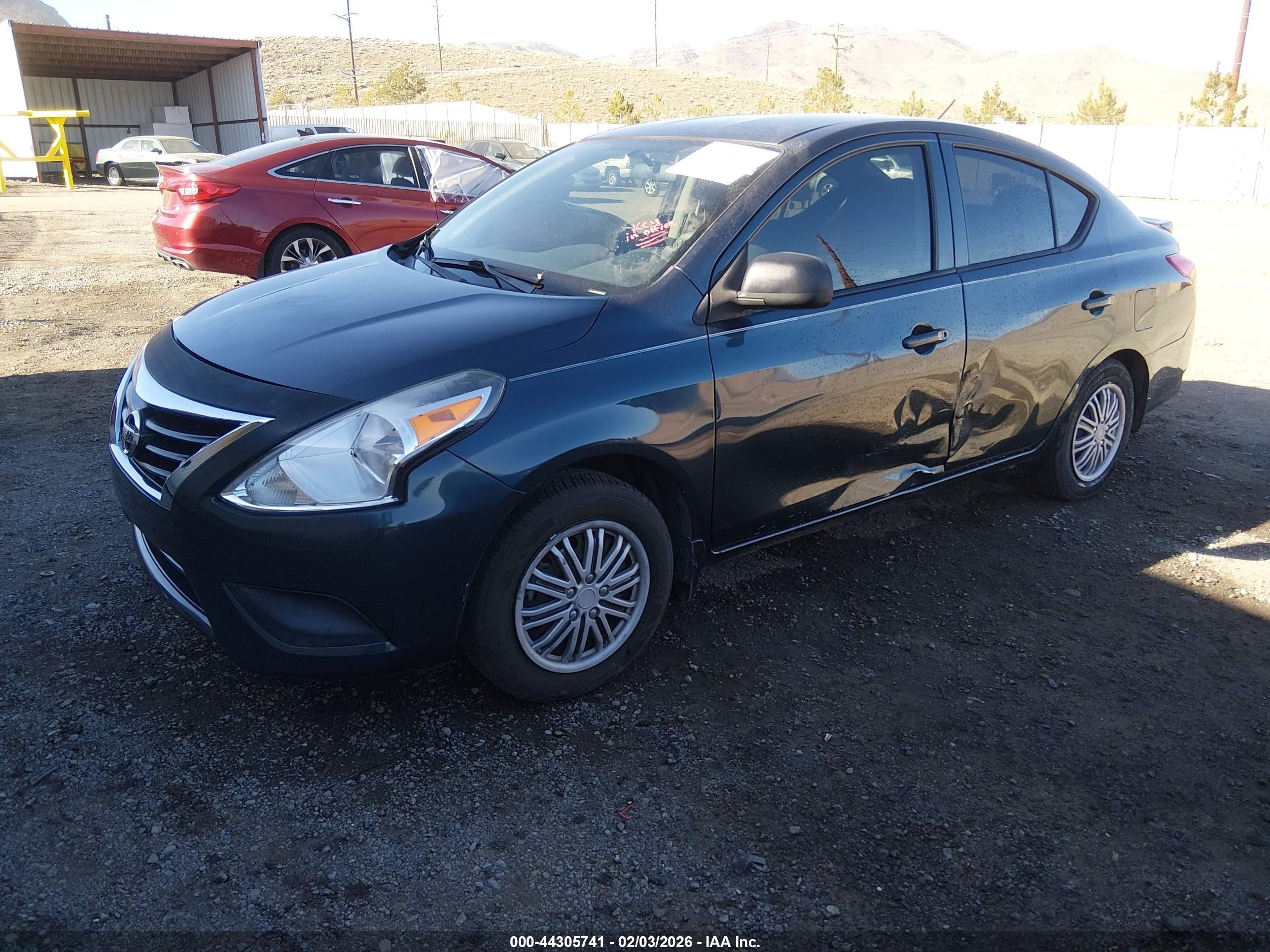 2015 Nissan Versa 1.6 S+ Blue vin: 3N1CN7AP4FL914382