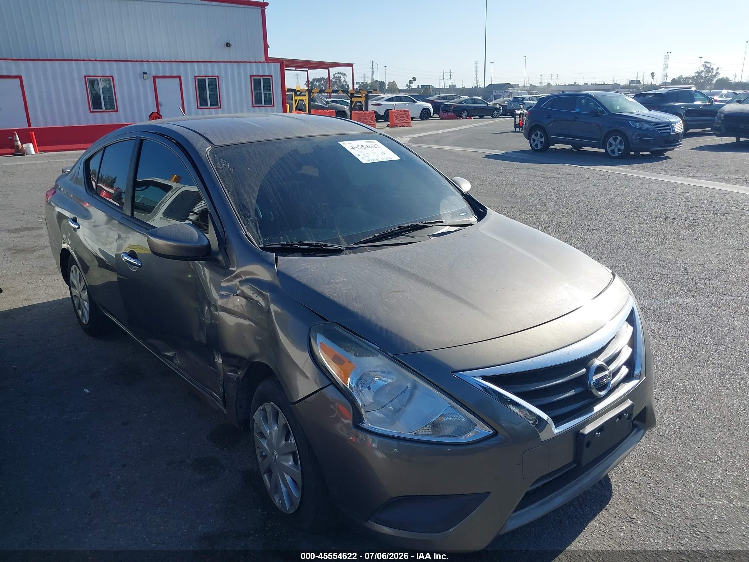2015 Nissan Versa 1.6 Sv Gray vin: 3N1CN7AP4FL932753