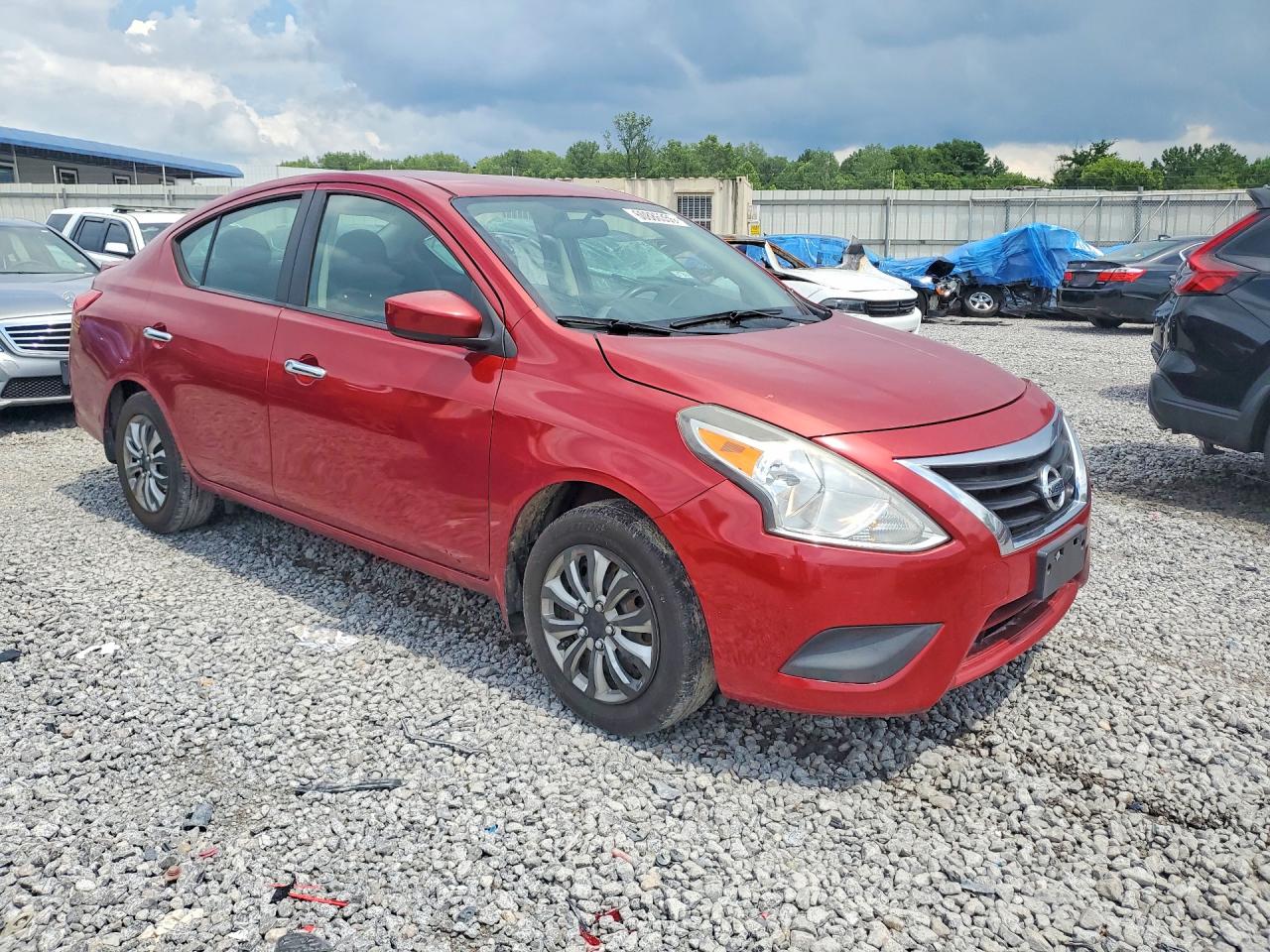 2015 Nissan Versa 1.6 Sv Красный vin: 3N1CN7AP4FL935054
