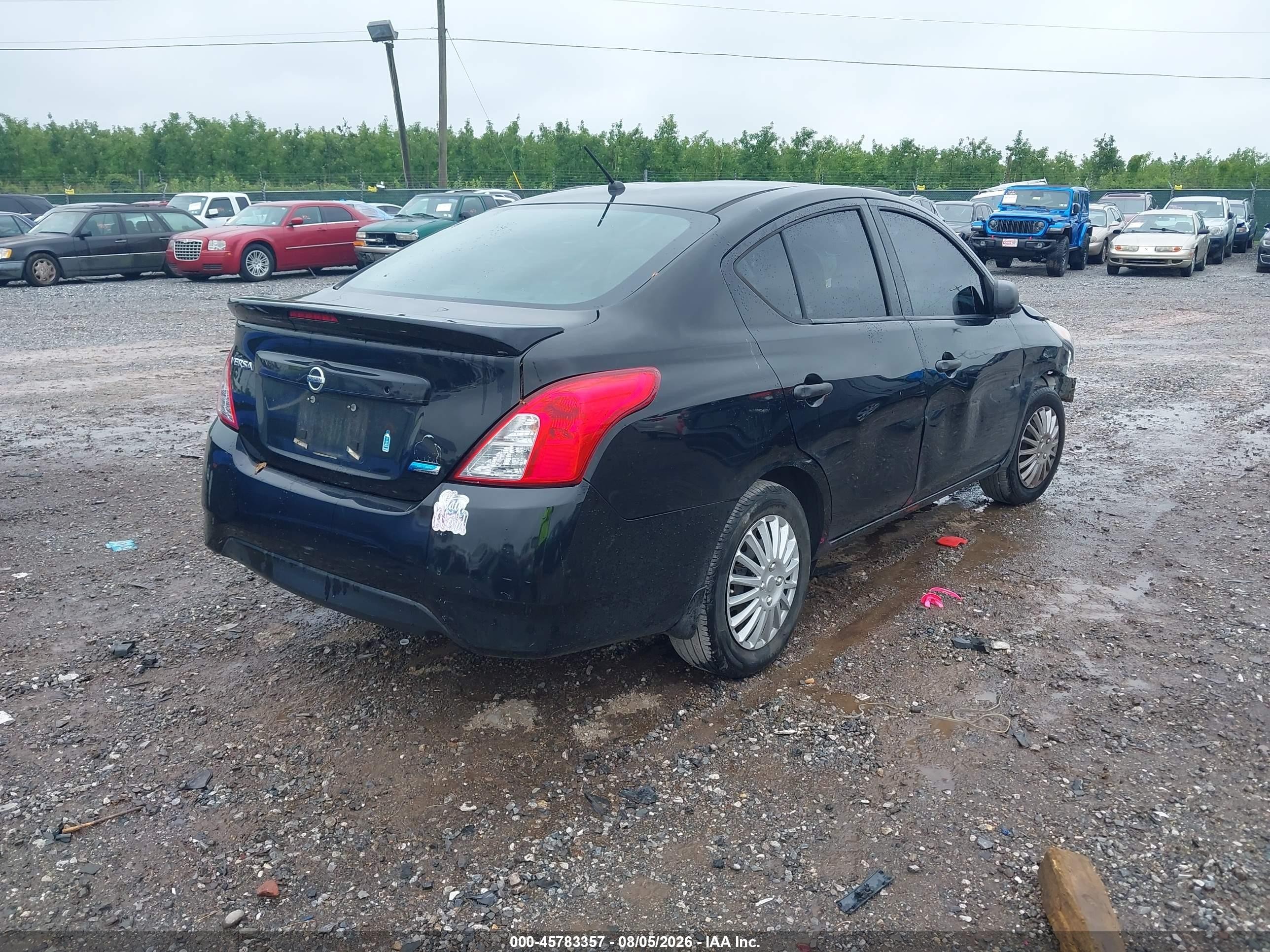 2015 Nissan Versa 1.6 S+ Black vin: 3N1CN7AP4FL952906