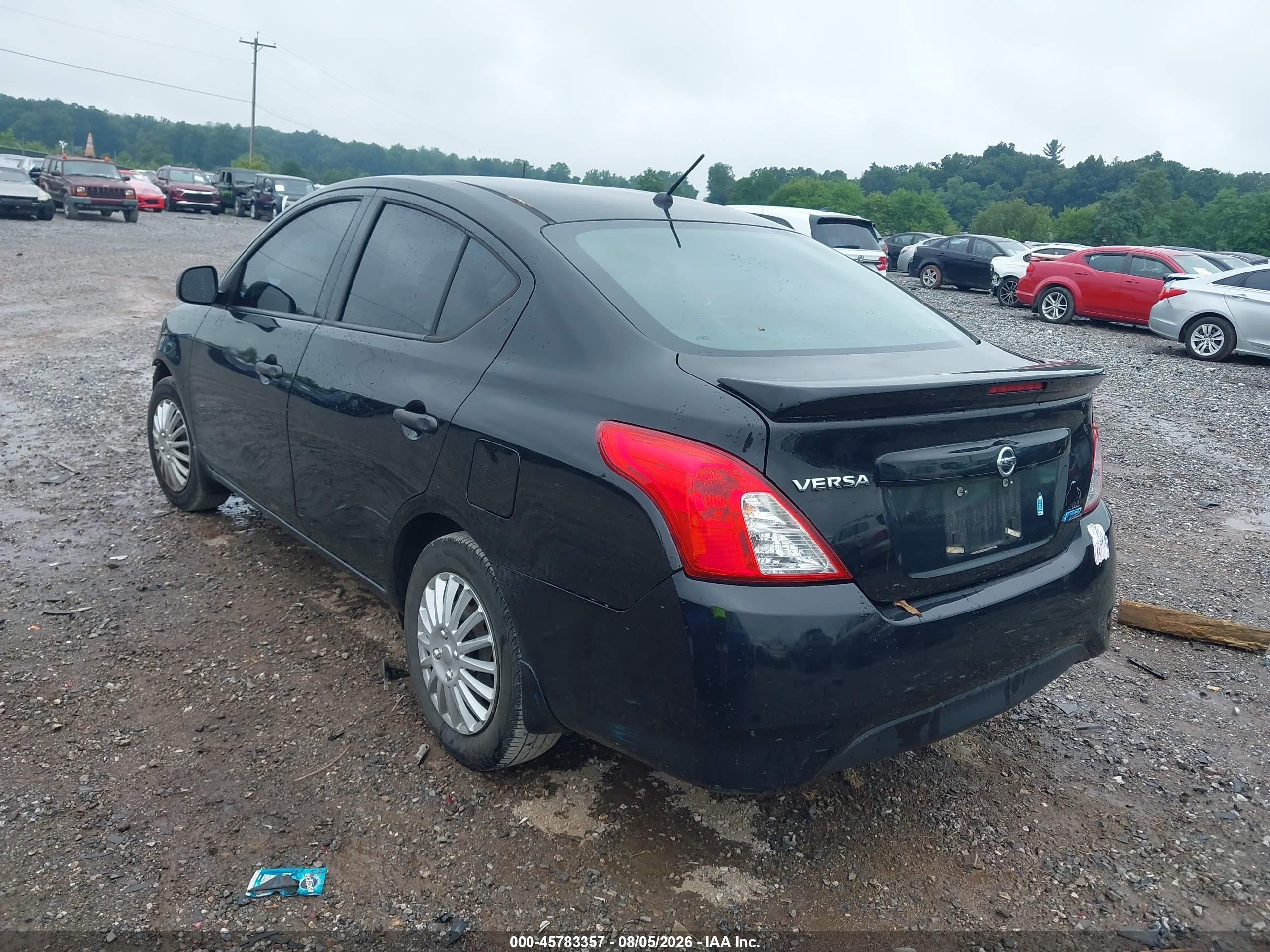 2015 Nissan Versa 1.6 S+ Black vin: 3N1CN7AP4FL952906