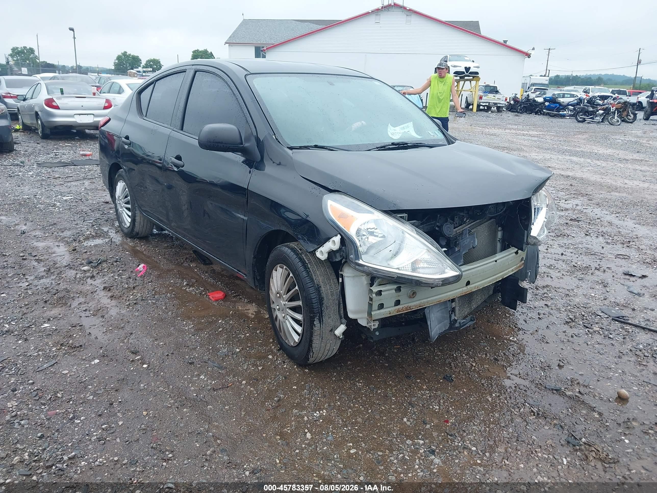 2015 Nissan Versa 1.6 S+ Black vin: 3N1CN7AP4FL952906