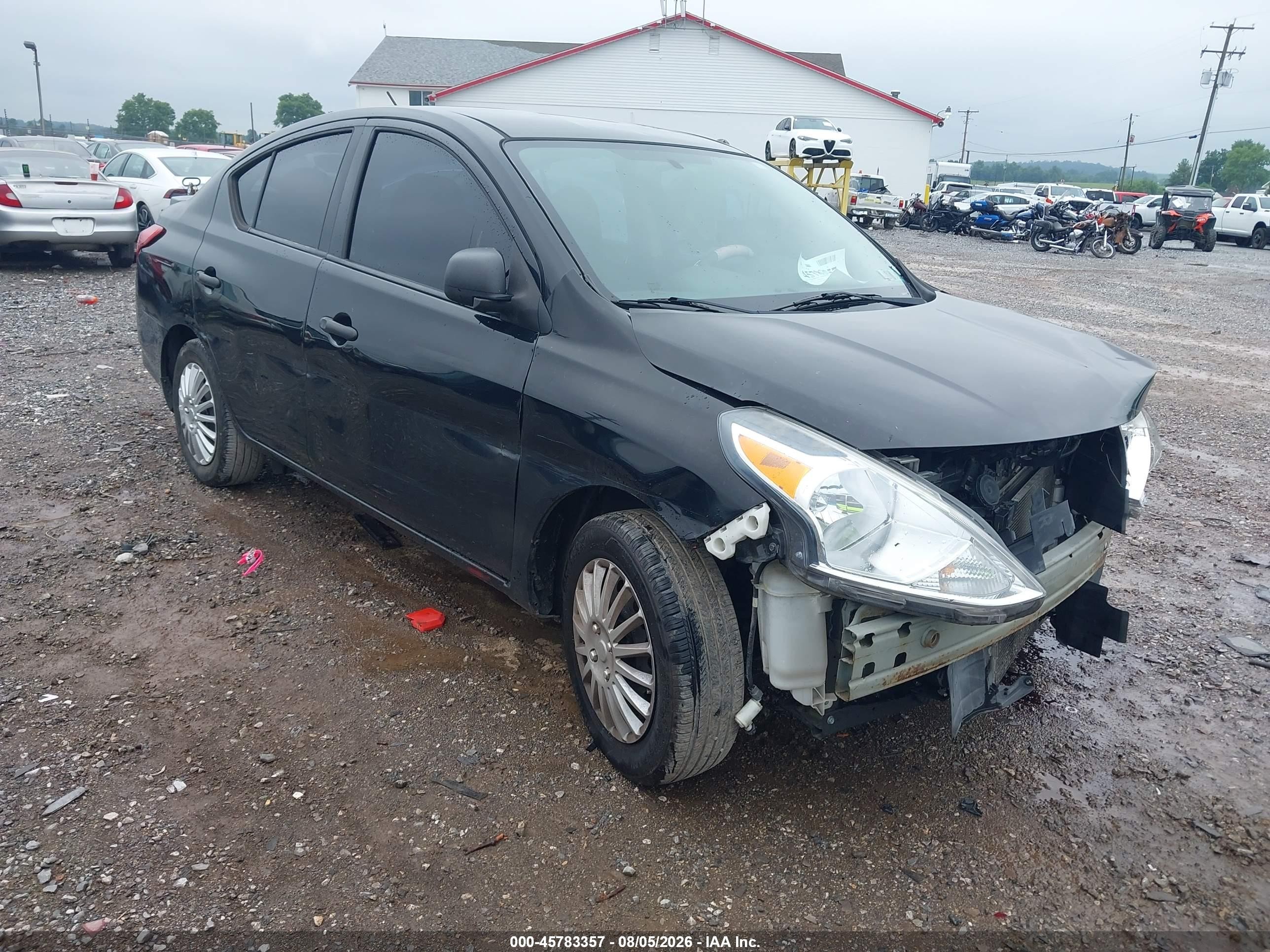 2015 Nissan Versa 1.6 S+ Black vin: 3N1CN7AP4FL952906