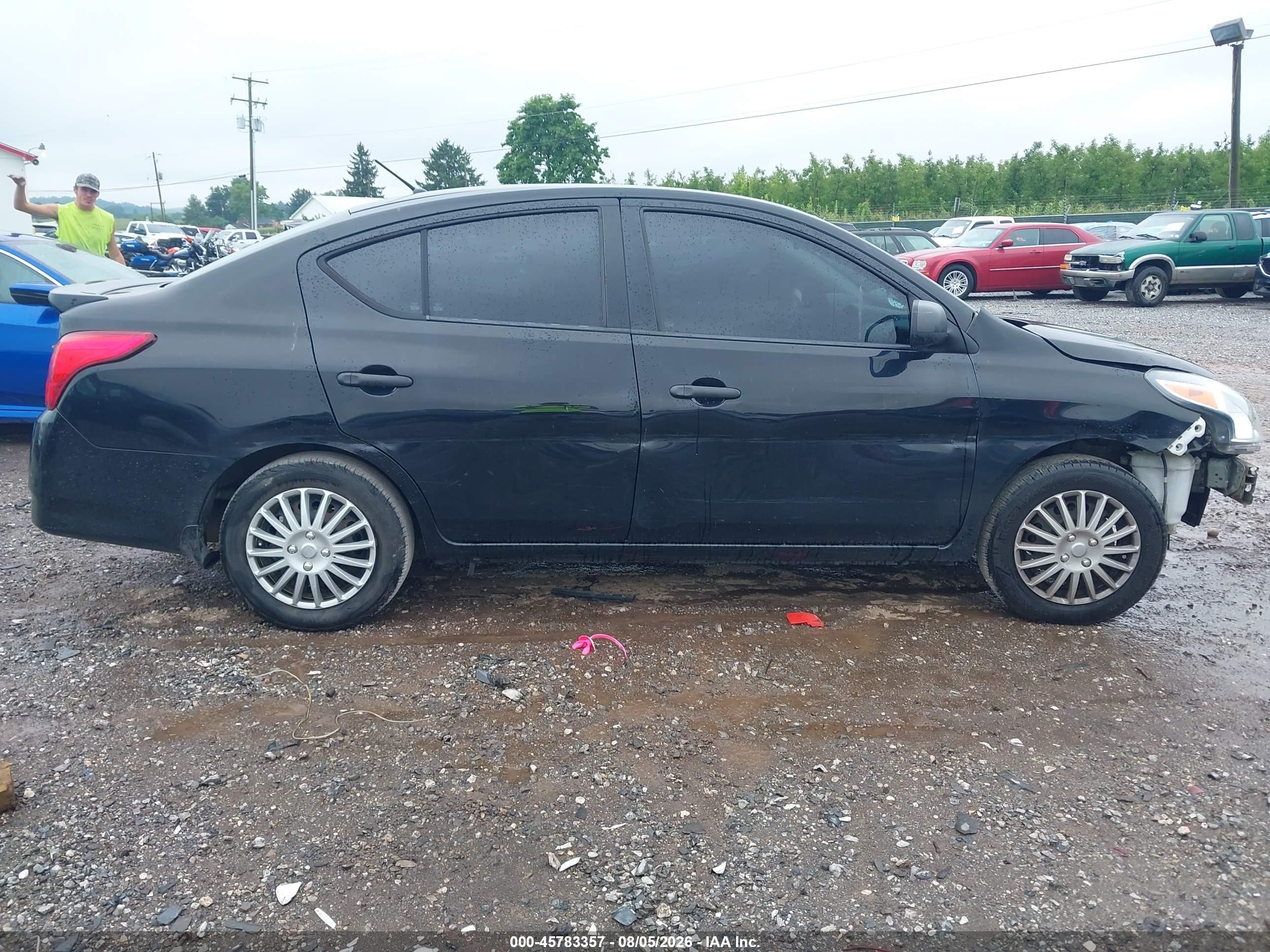 2015 Nissan Versa 1.6 S+ Black vin: 3N1CN7AP4FL952906