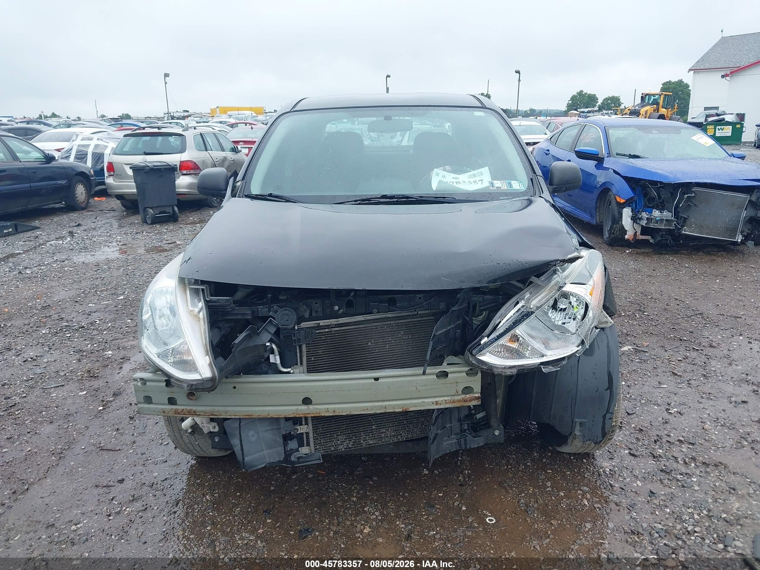2015 Nissan Versa 1.6 S+ Black vin: 3N1CN7AP4FL952906