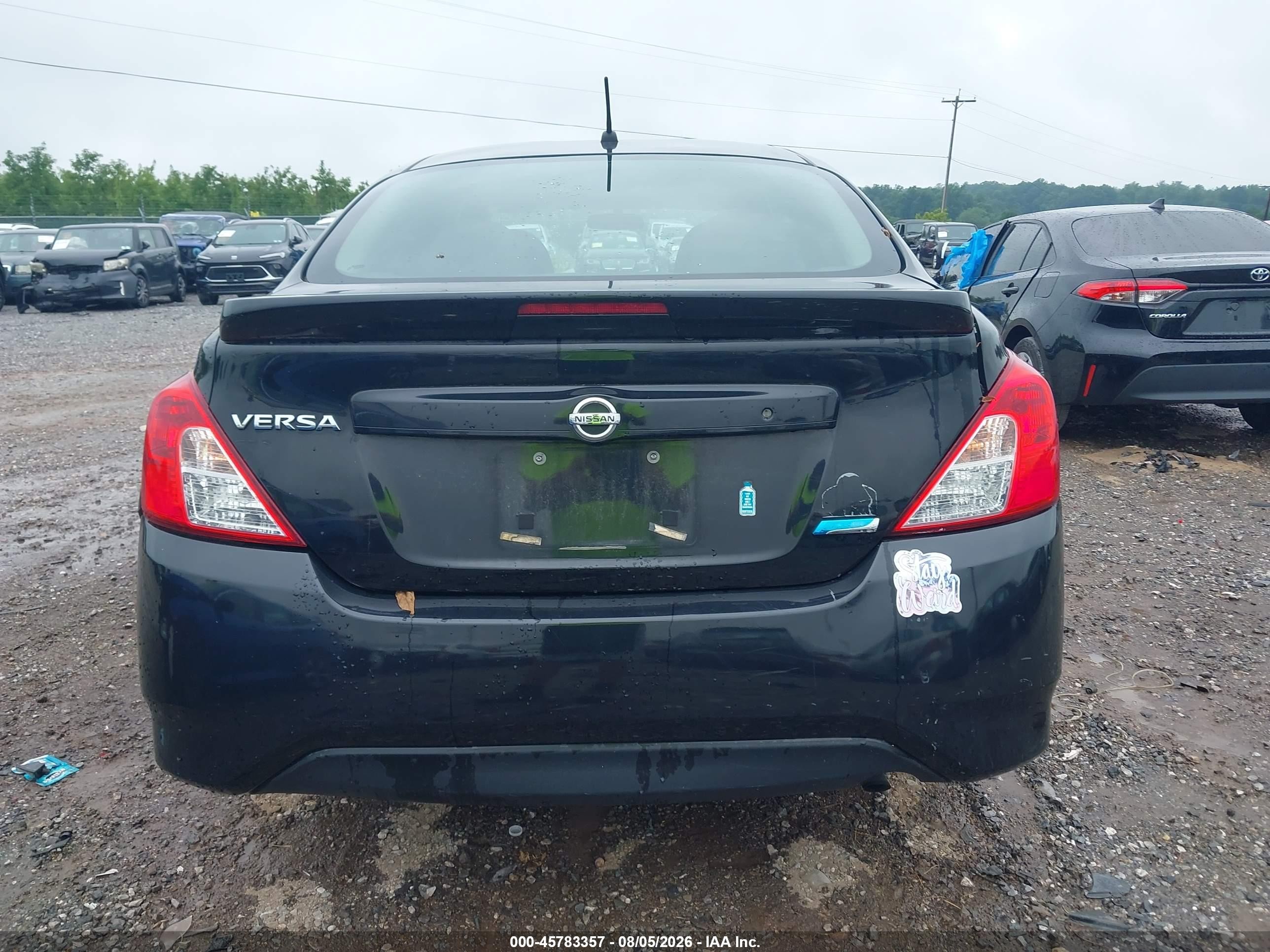 2015 Nissan Versa 1.6 S+ Black vin: 3N1CN7AP4FL952906