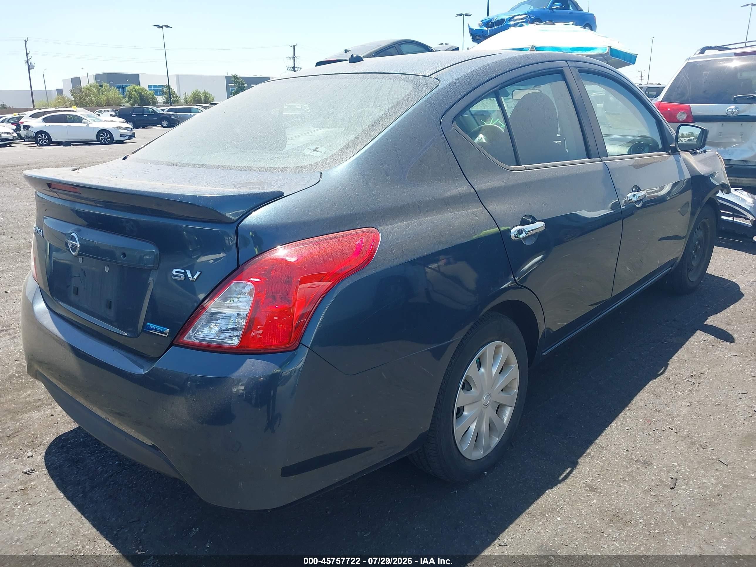 2016 Nissan Versa 1.6 Sv Blue vin: 3N1CN7AP4GL806040