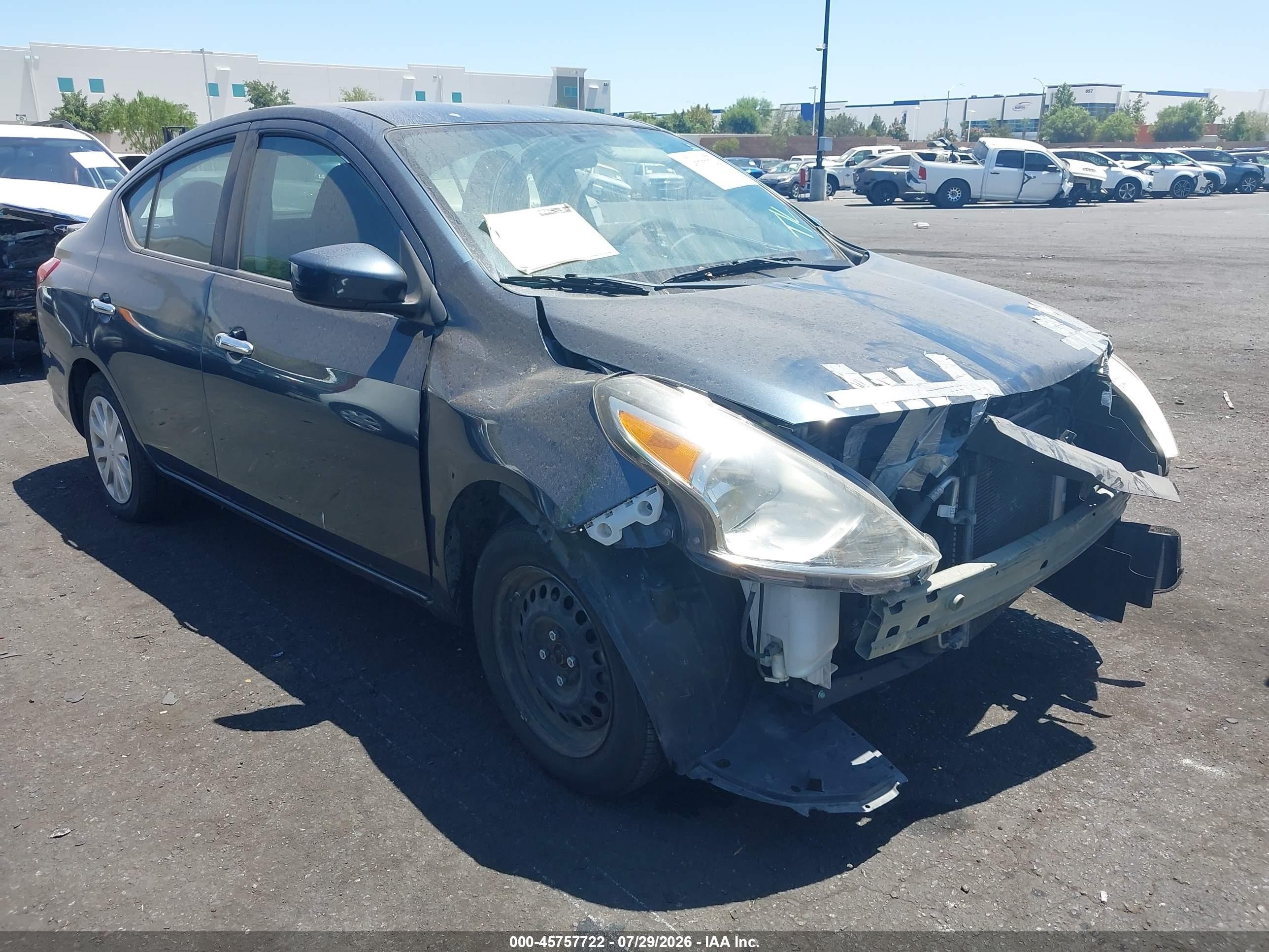 2016 Nissan Versa 1.6 Sv Blue vin: 3N1CN7AP4GL806040