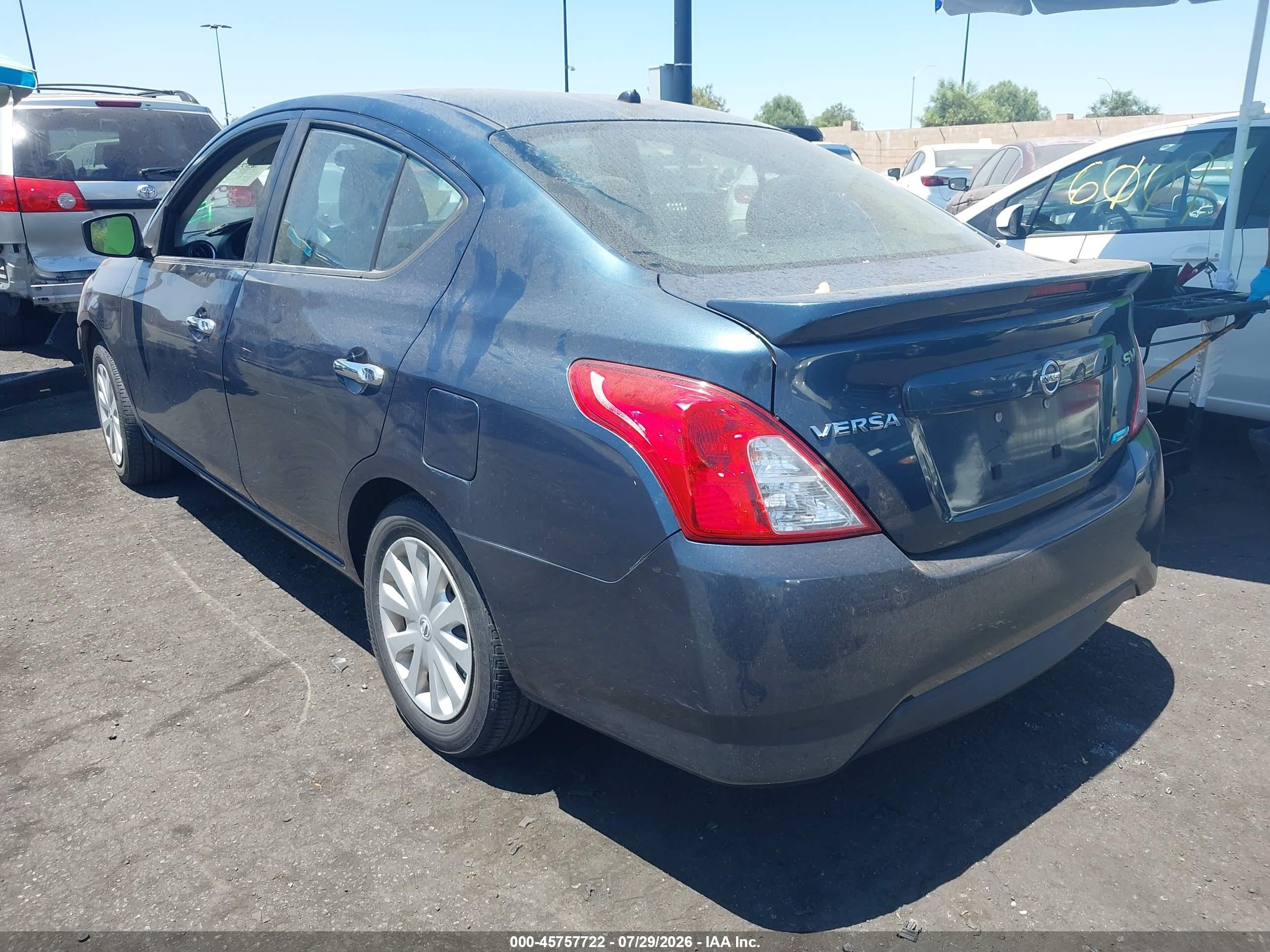 2016 Nissan Versa 1.6 Sv Blue vin: 3N1CN7AP4GL806040