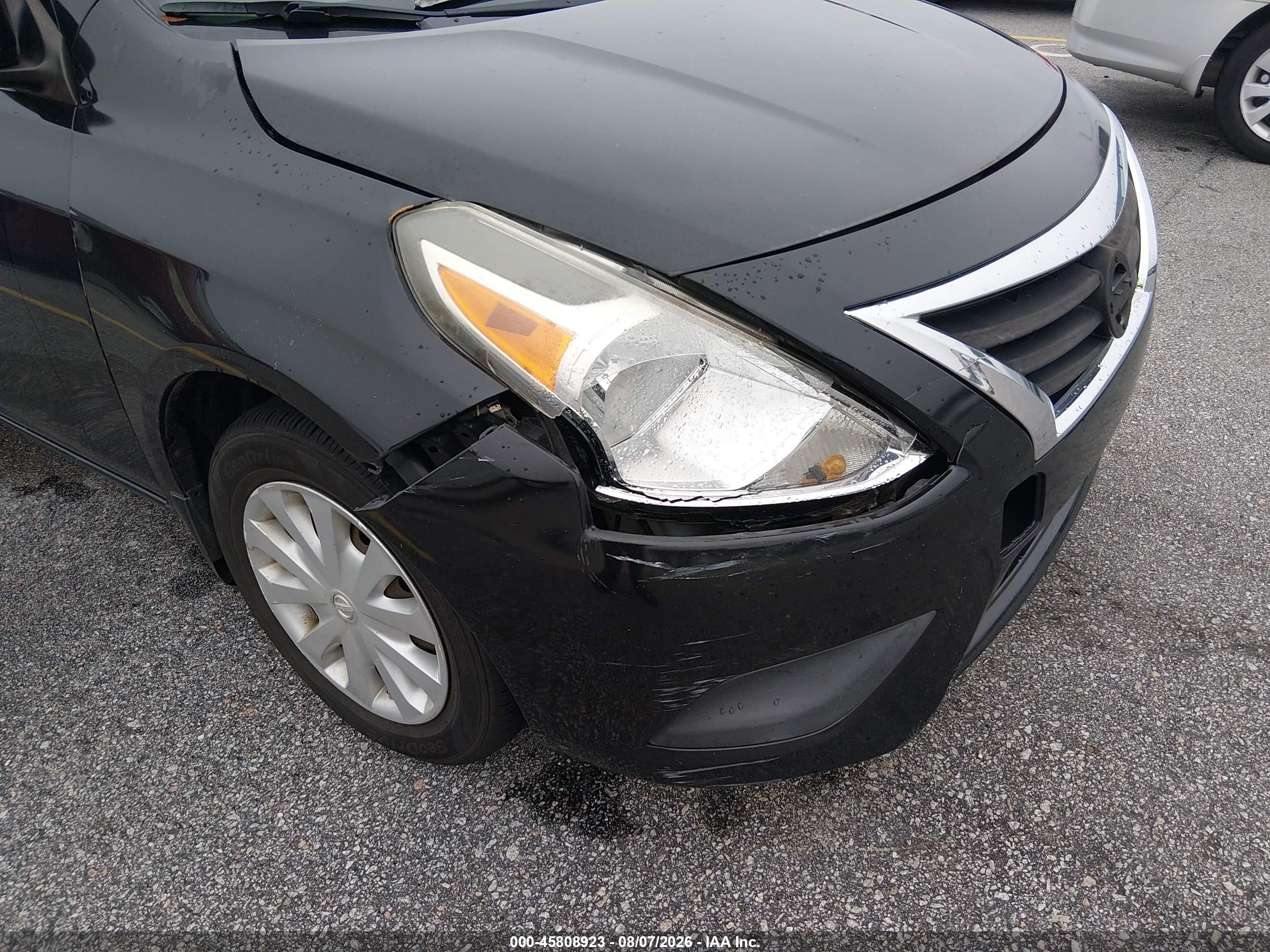2016 Nissan Versa 1.6 S/1.6 S+/1.6 Sl/1.6 Sv Черный vin: 3N1CN7AP4GL871258