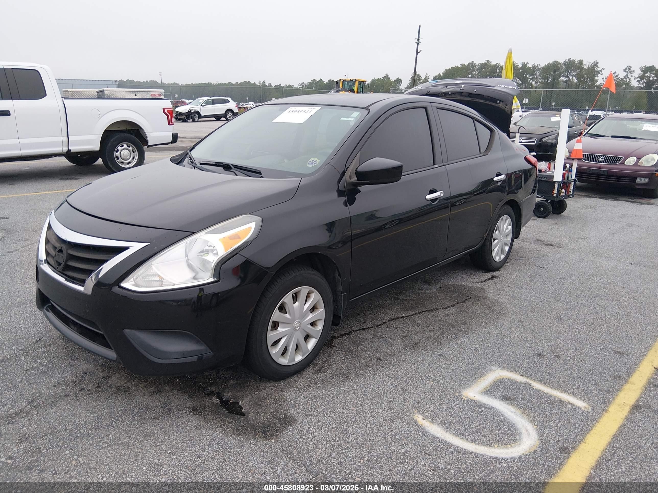 2016 Nissan Versa 1.6 S/1.6 S+/1.6 Sl/1.6 Sv Черный vin: 3N1CN7AP4GL871258