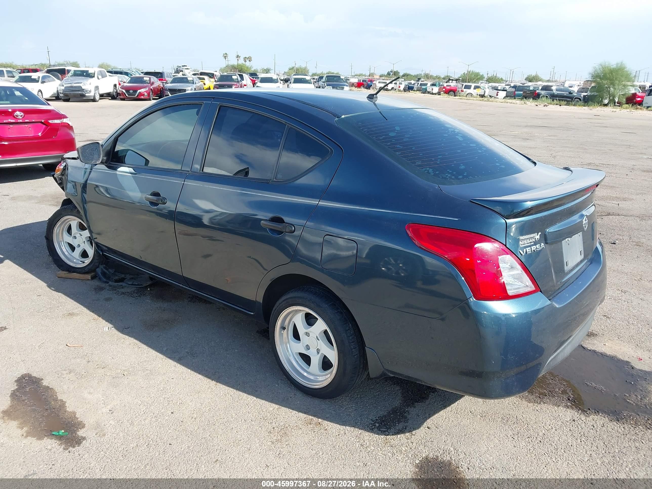 2017 Nissan Versa 1.6 S+ Turquoise vin: 3N1CN7AP4HL905071
