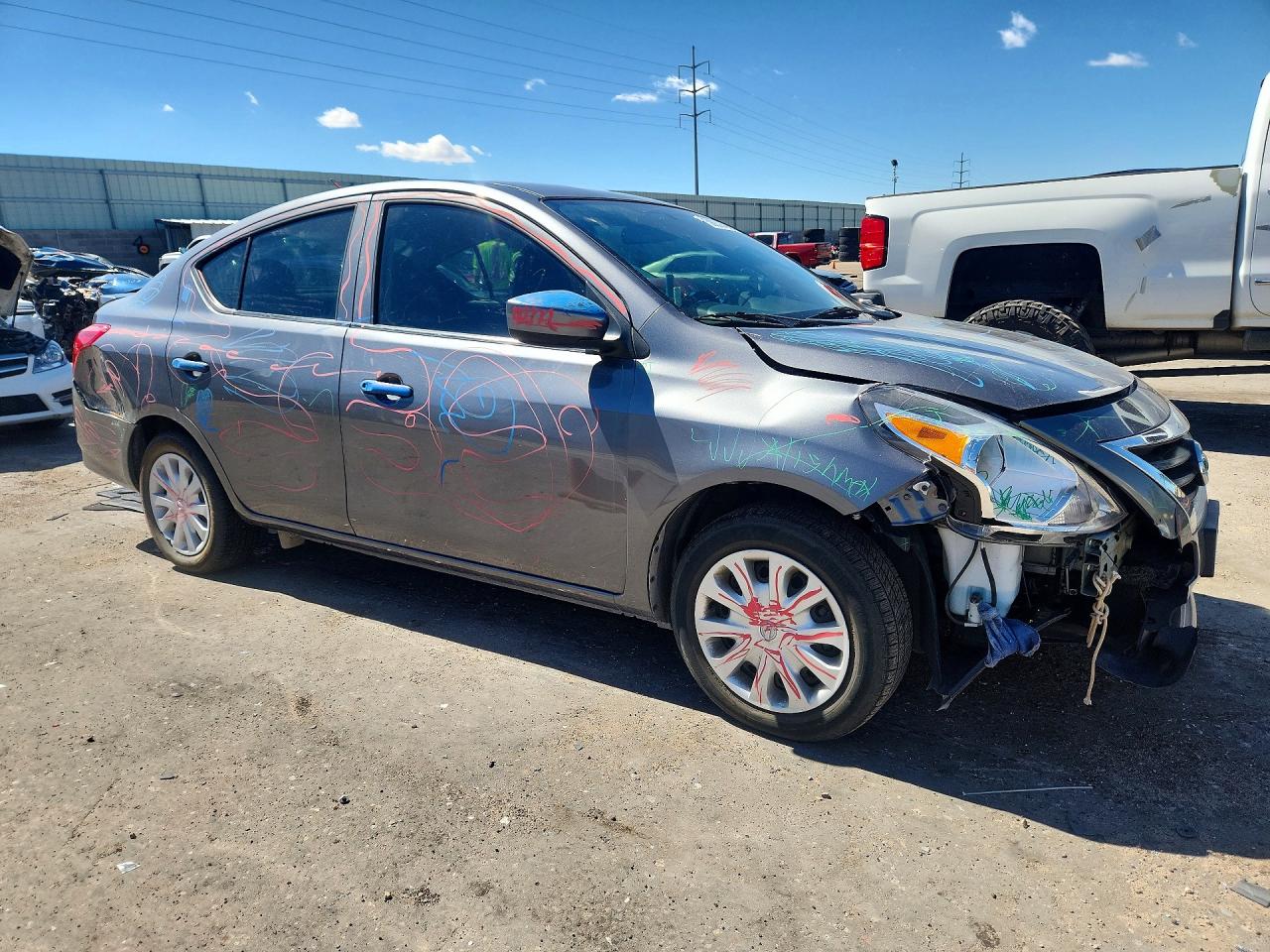 2018 Nissan Versa S Plus Charcoal vin: 3N1CN7AP4JL837263