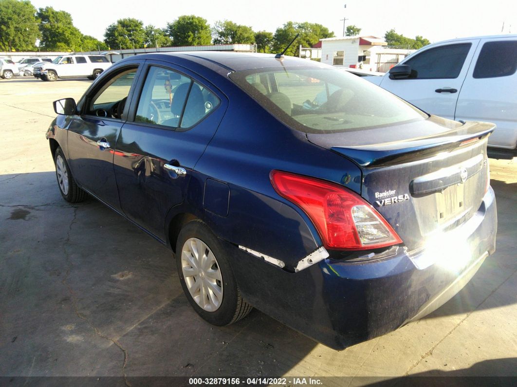 2019 Nissan Versa Sedan Sv Blue vin: 3N1CN7AP4KL830394