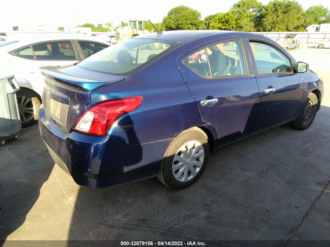 2019 Nissan Versa Sedan Sv Blue vin: 3N1CN7AP4KL830394