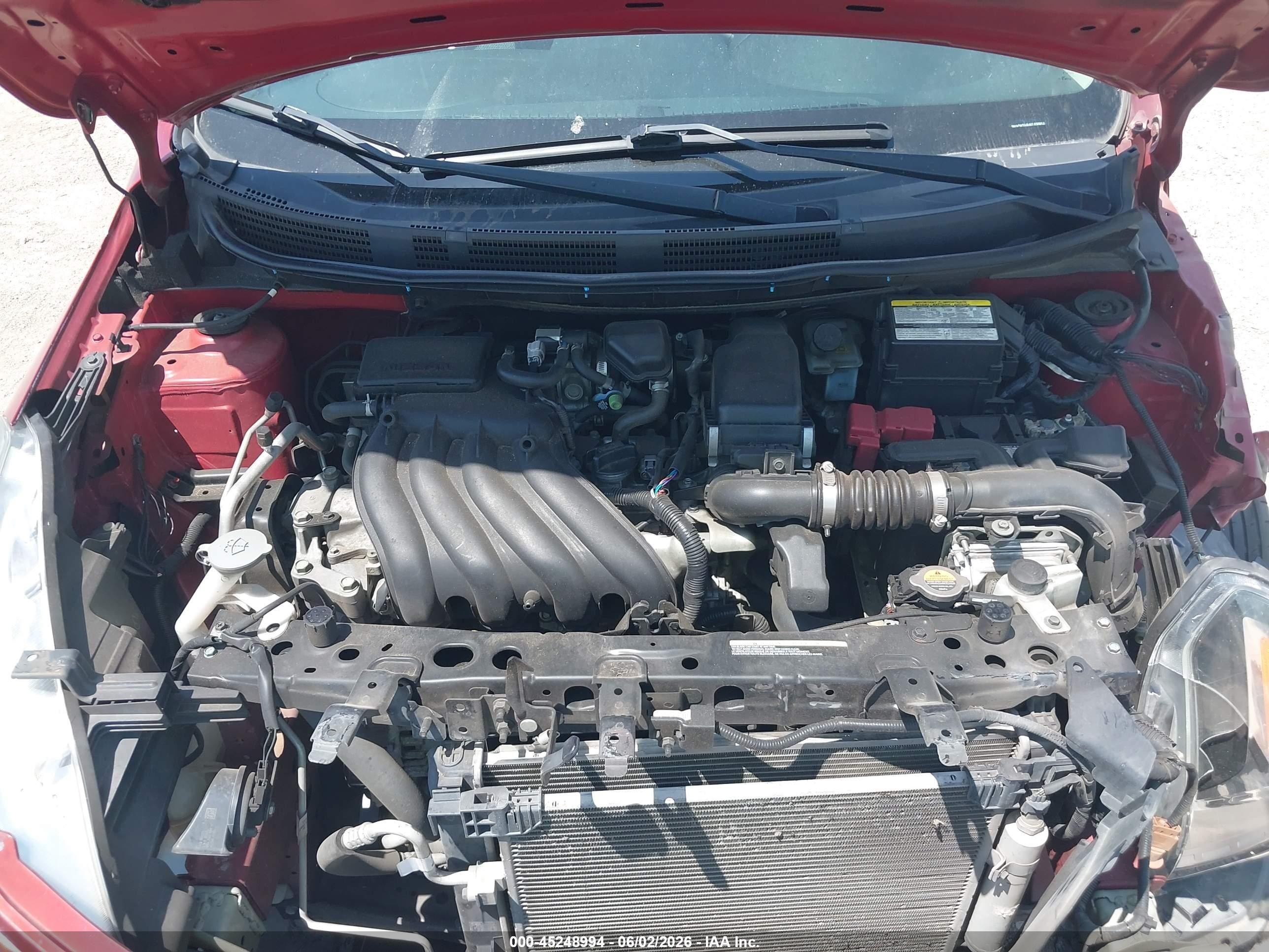 2019 Nissan Versa 1.6 Sv Red vin: 3N1CN7AP4KL830914