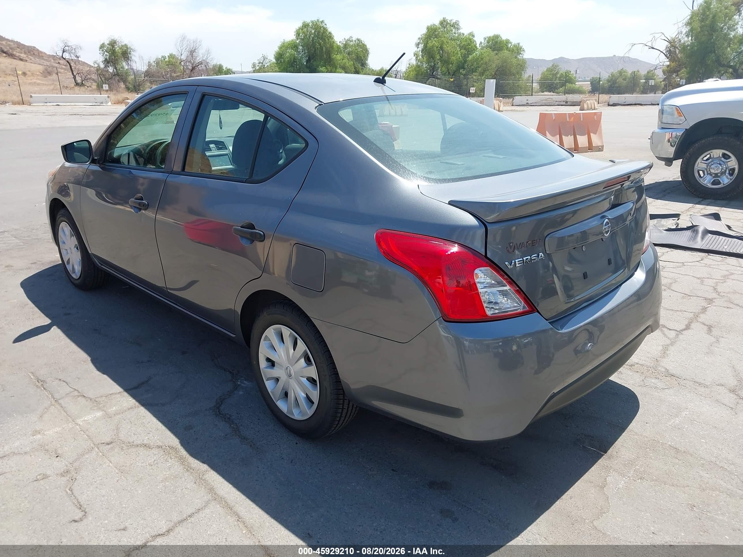 2019 Nissan Versa 1.6 S+ Gray vin: 3N1CN7AP4KL869115