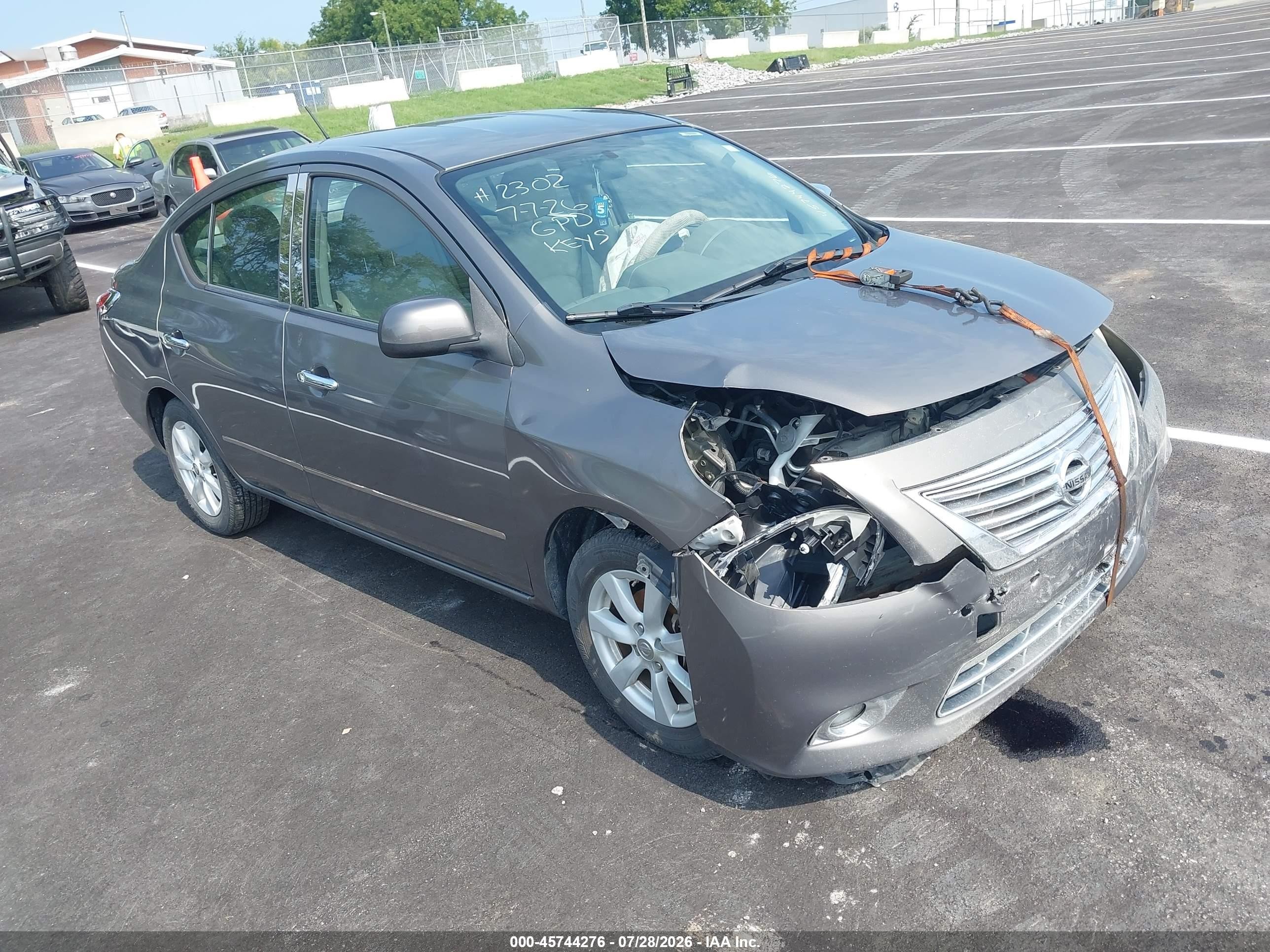 2012 Nissan Versa 1.6 Sl Champagne vin: 3N1CN7AP5CL813251
