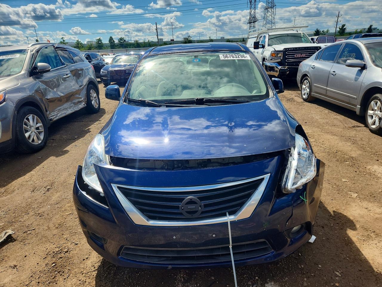 2012 Nissan Versa 1.6 S Blue vin: 3N1CN7AP5CL827845