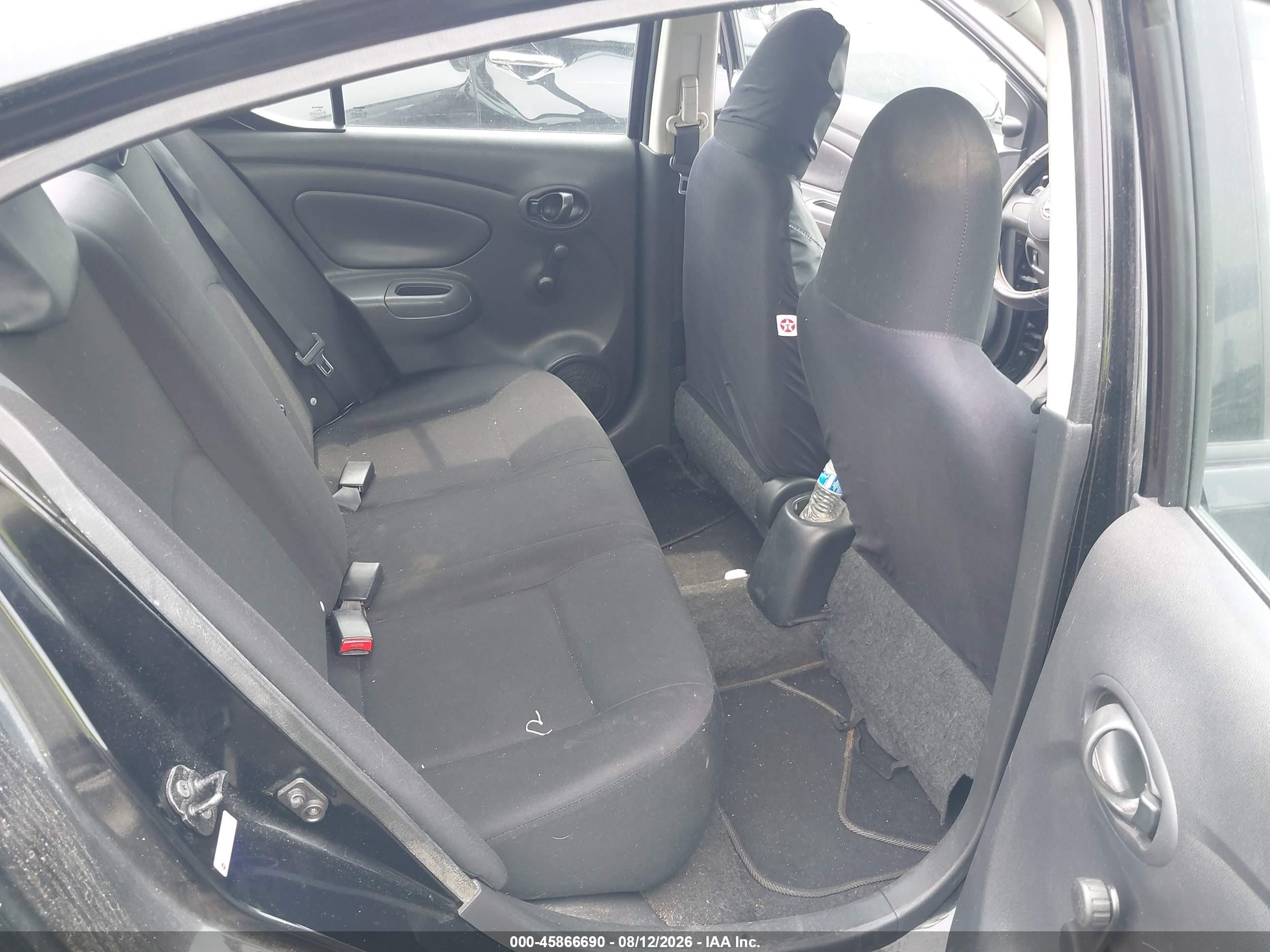 2012 Nissan Versa 1.6 S Black vin: 3N1CN7AP5CL843060