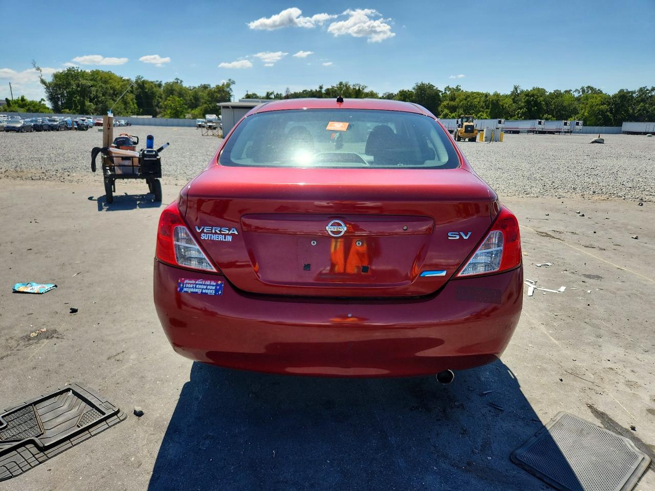 2012 Nissan Versa S/sv/sl Red vin: 3N1CN7AP5CL858447