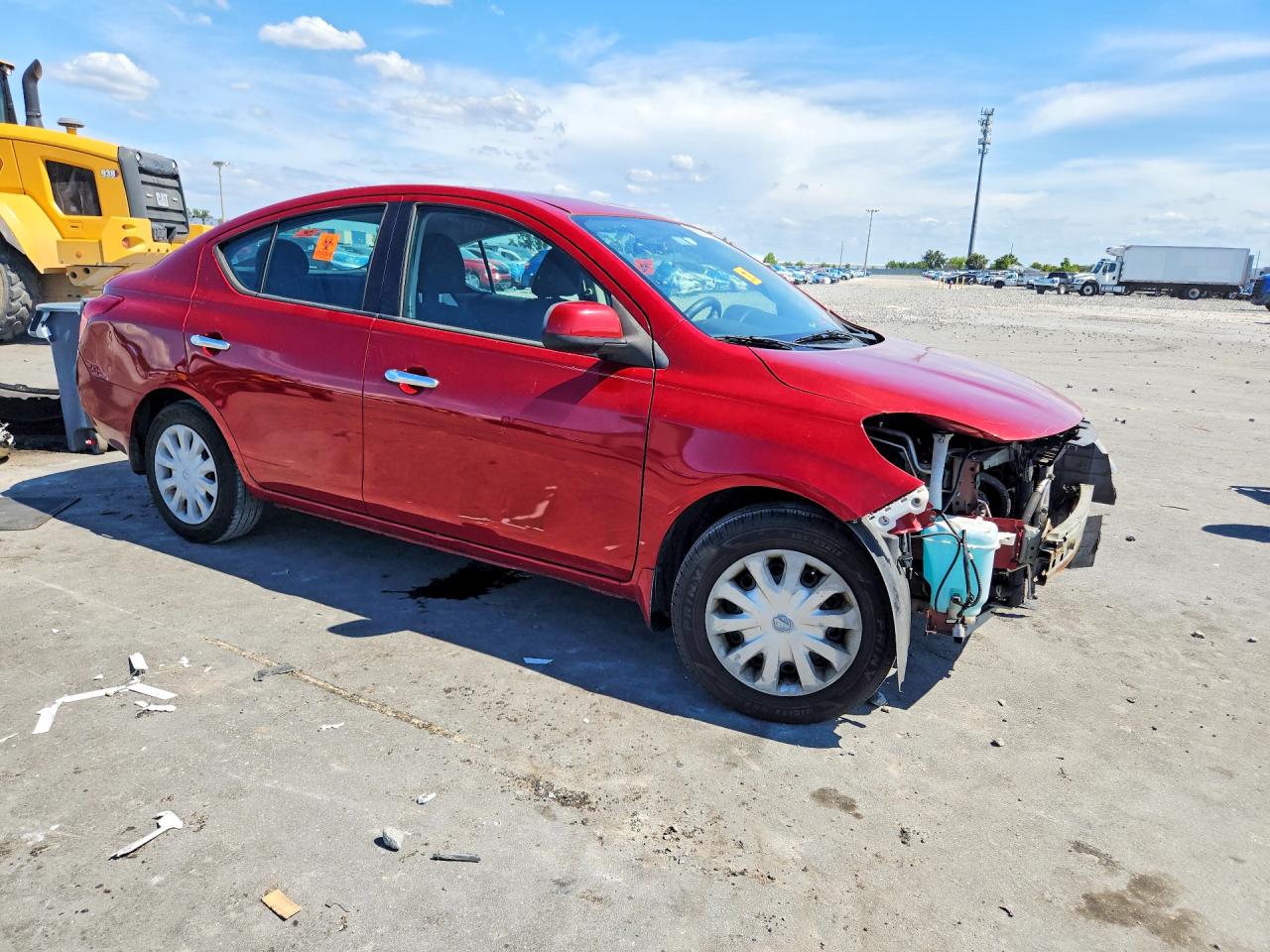 2012 Nissan Versa S/sv/sl Red vin: 3N1CN7AP5CL858447