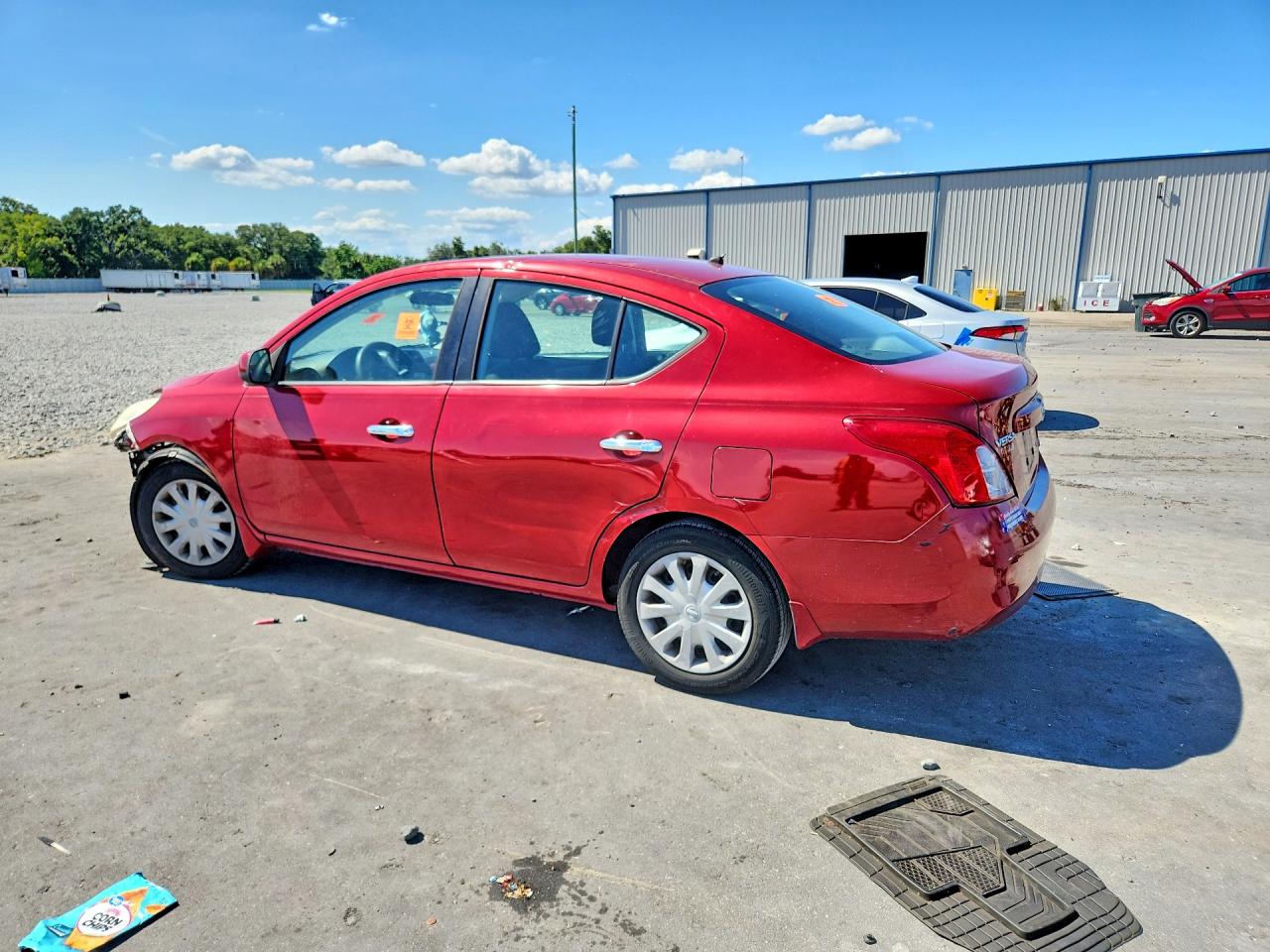 2012 Nissan Versa S/sv/sl Red vin: 3N1CN7AP5CL858447