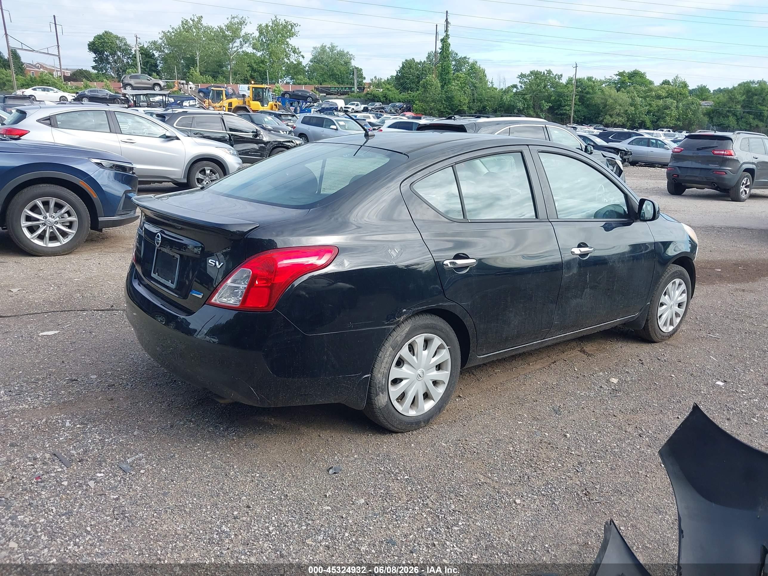 2012 Nissan Versa 1.6 Sv Black vin: 3N1CN7AP5CL862918