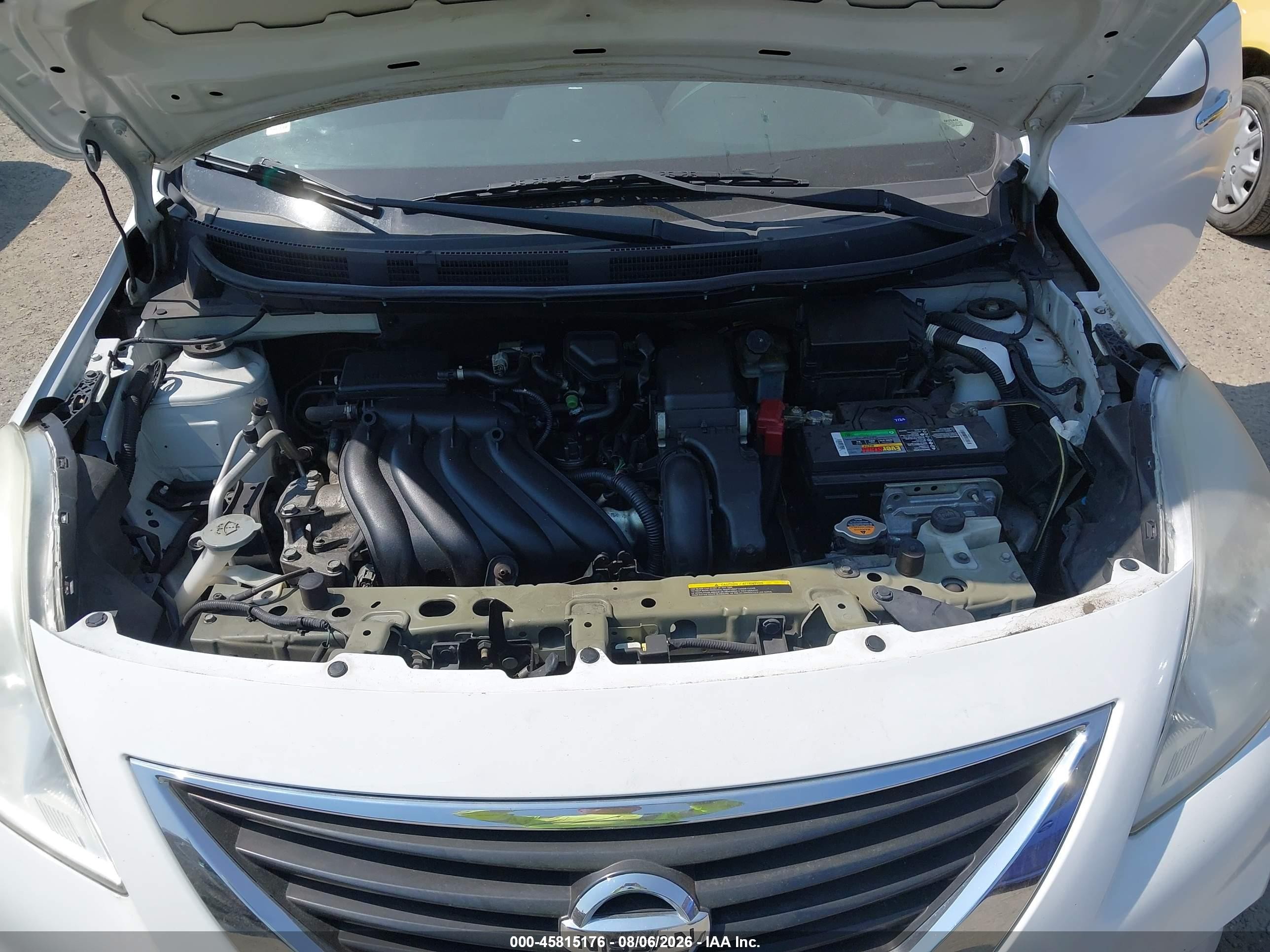 2012 Nissan Versa 1.6 Sv White vin: 3N1CN7AP5CL866466