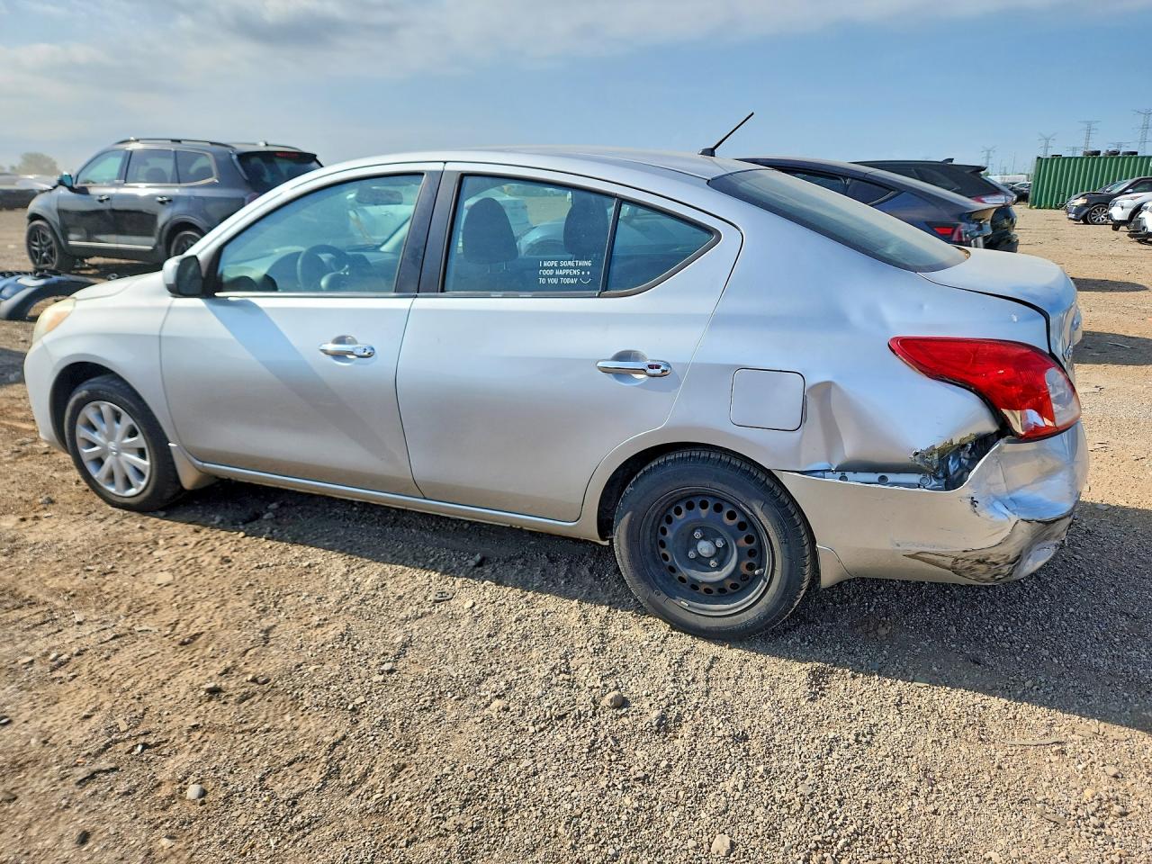 2012 Nissan Versa 1.6 S Silver vin: 3N1CN7AP5CL874731