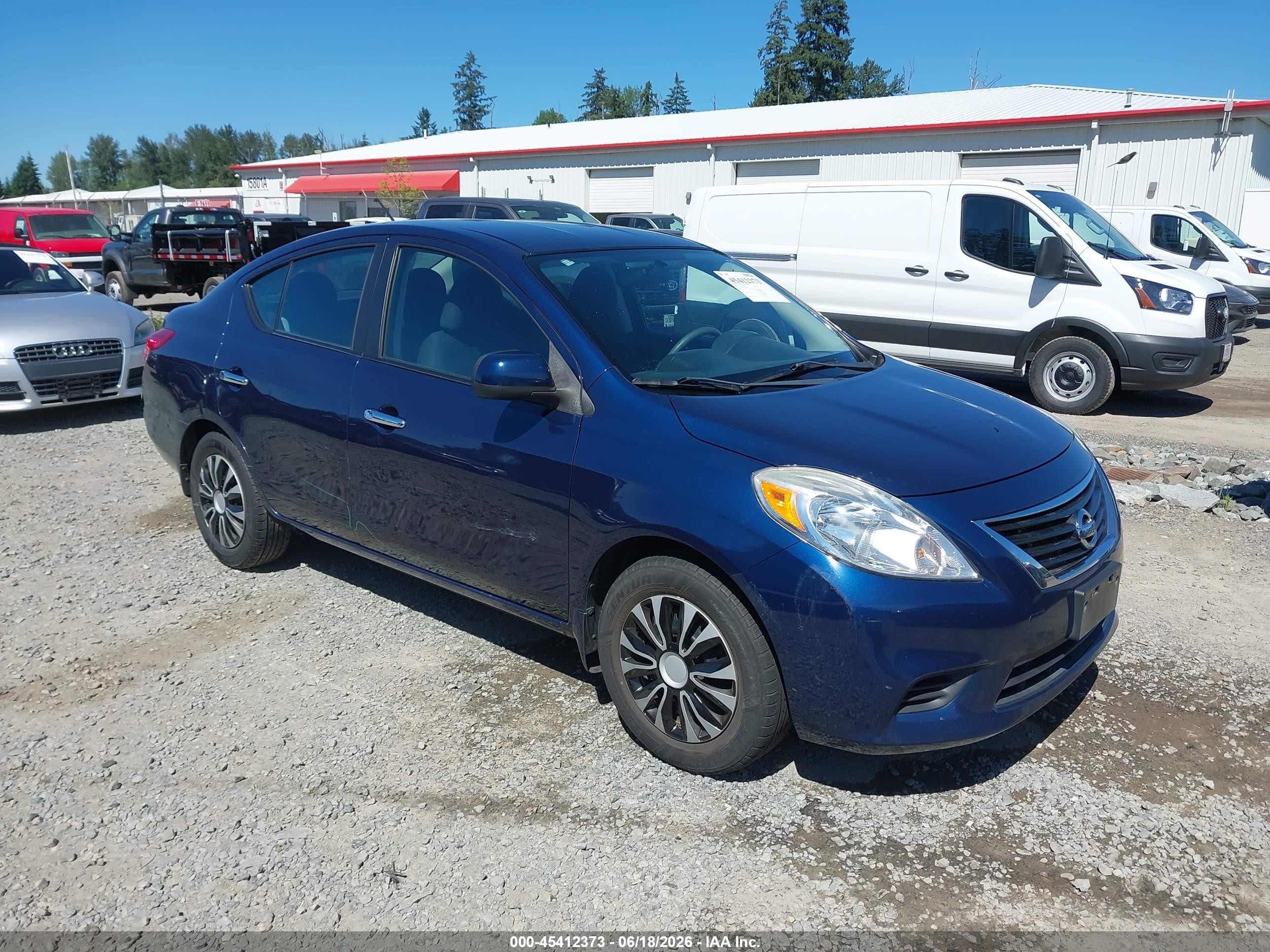 2012 Nissan Versa 1.6 Sv Blue vin: 3N1CN7AP5CL881467