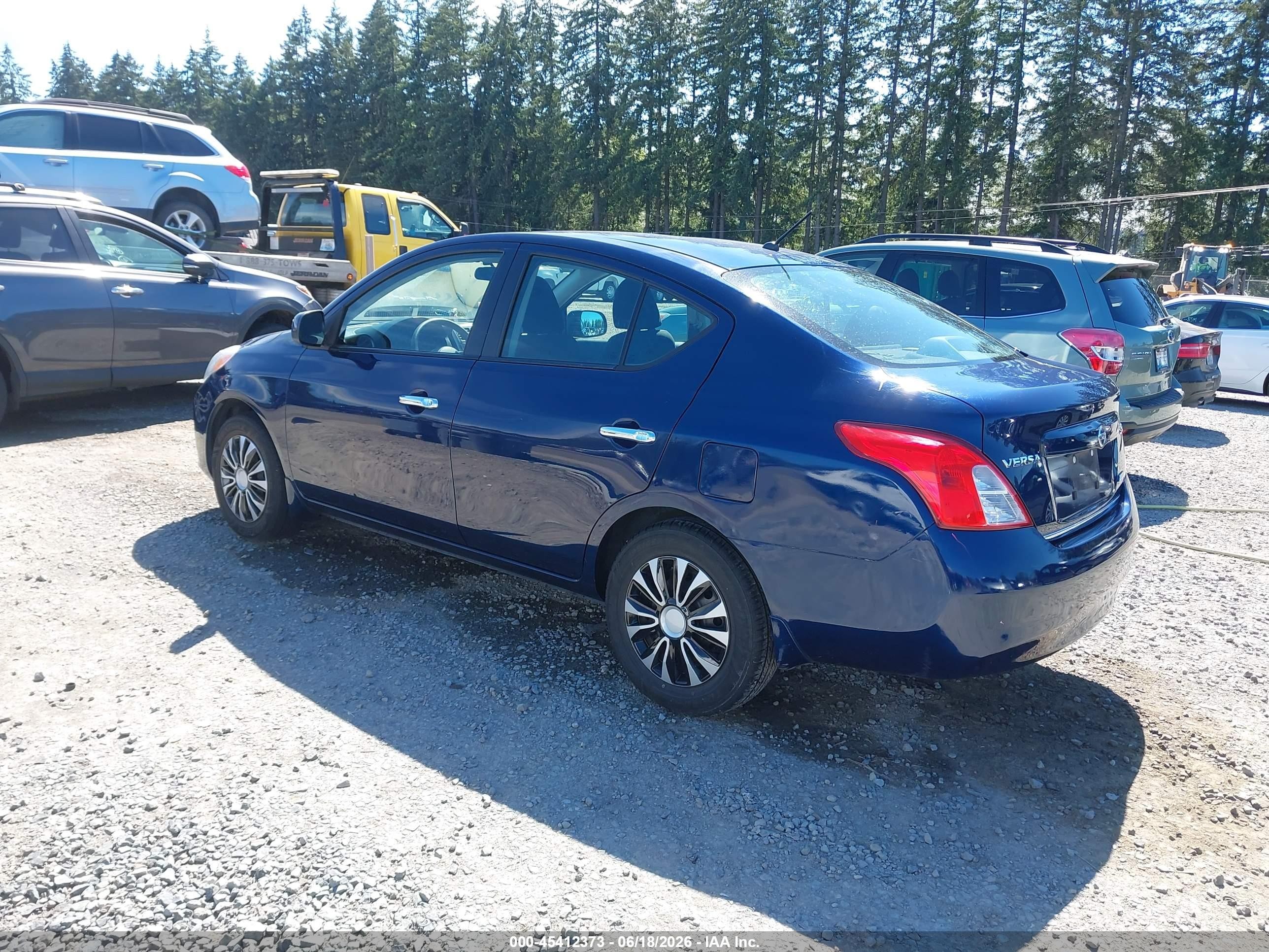 2012 Nissan Versa 1.6 Sv Blue vin: 3N1CN7AP5CL881467